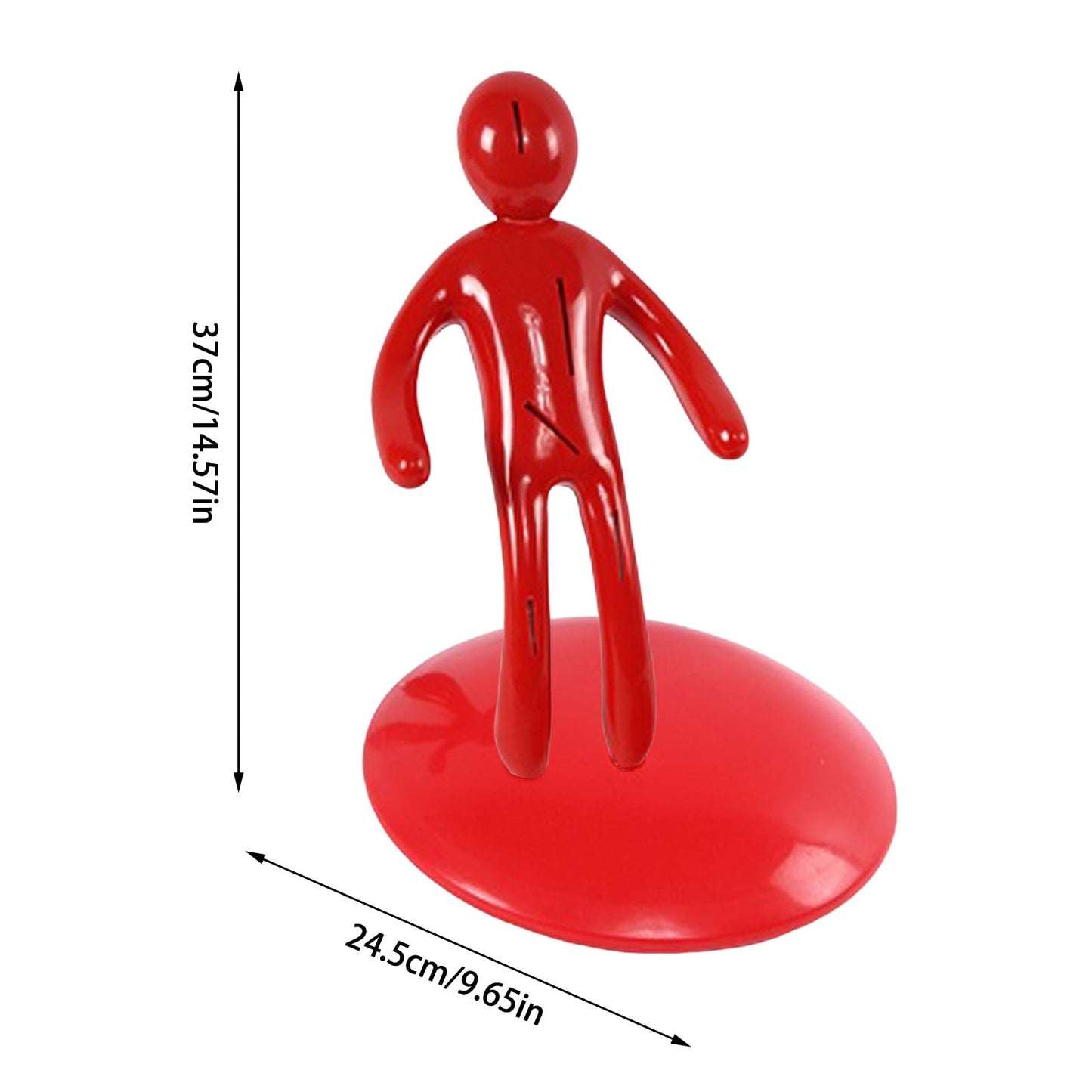 Kitchen Knife Set Set, Premium 5 Piece Novelty Stainless Steel Knife Set Set With Unique Knife Holder High Carbon Stainless Steel Sharp Knives Set, Creative Human Knife Sets (Red)