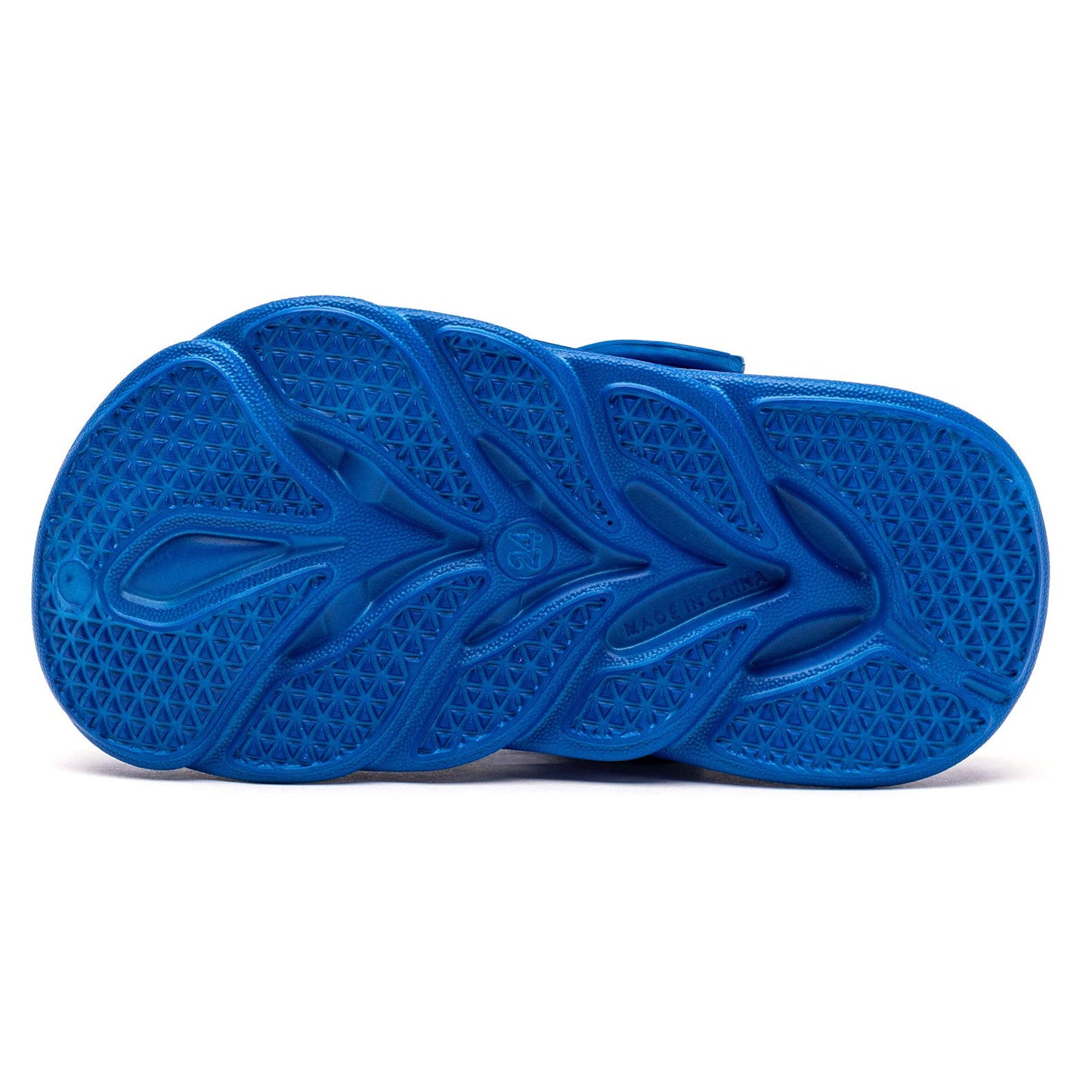 HOBIBEAR Boys and Girls Classic Graphic Toddler Garden Clogs Slip on Water Shoes (Blue-Size 7 Toddler)