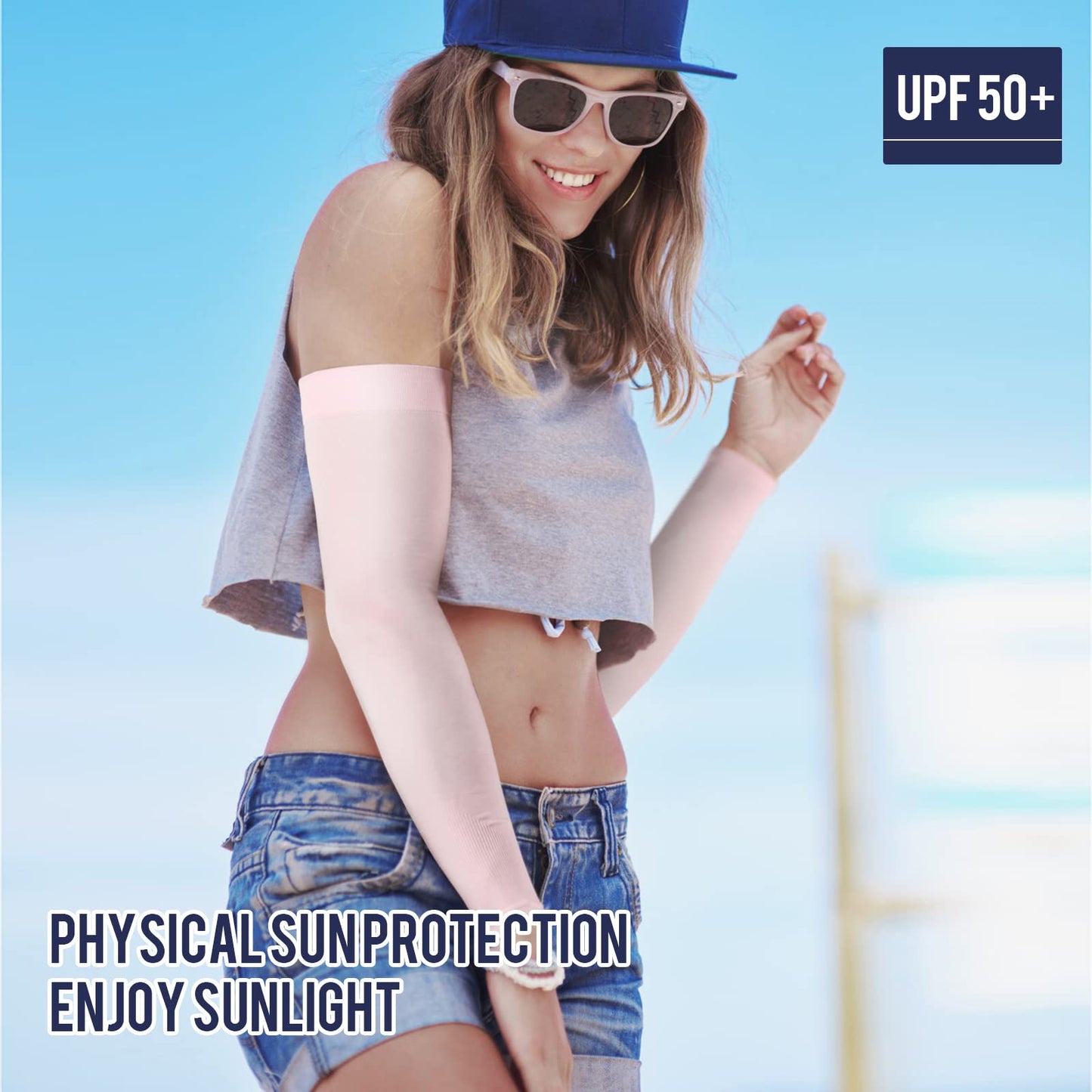 GOUNOD Arm Sleeves for Men Women,Compression Sleeves to Cover Arms for Men Working,Sun Sleeves for Men UV Protection