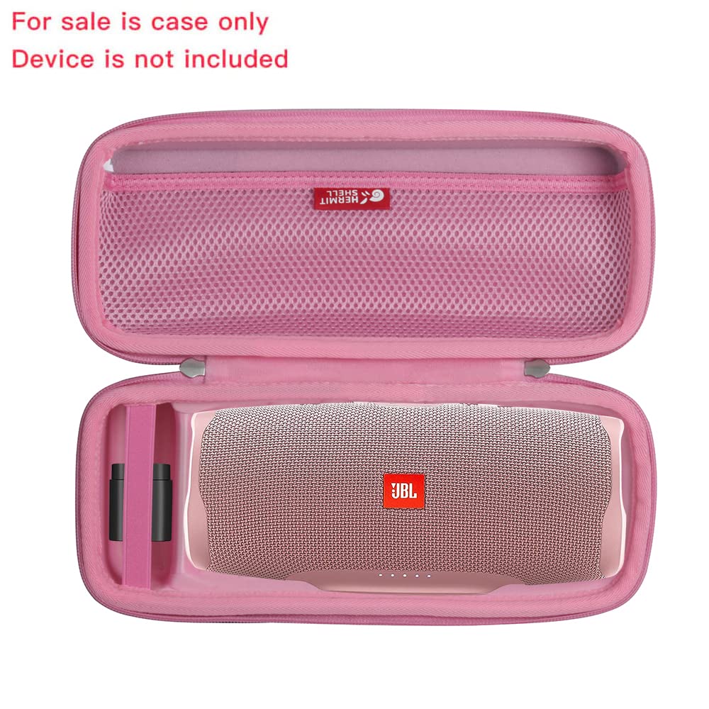 Hermitshell Travel Case for JBL Charge 5 / JBL Charge 4 Portable Bluetooth Speaker (Pink)