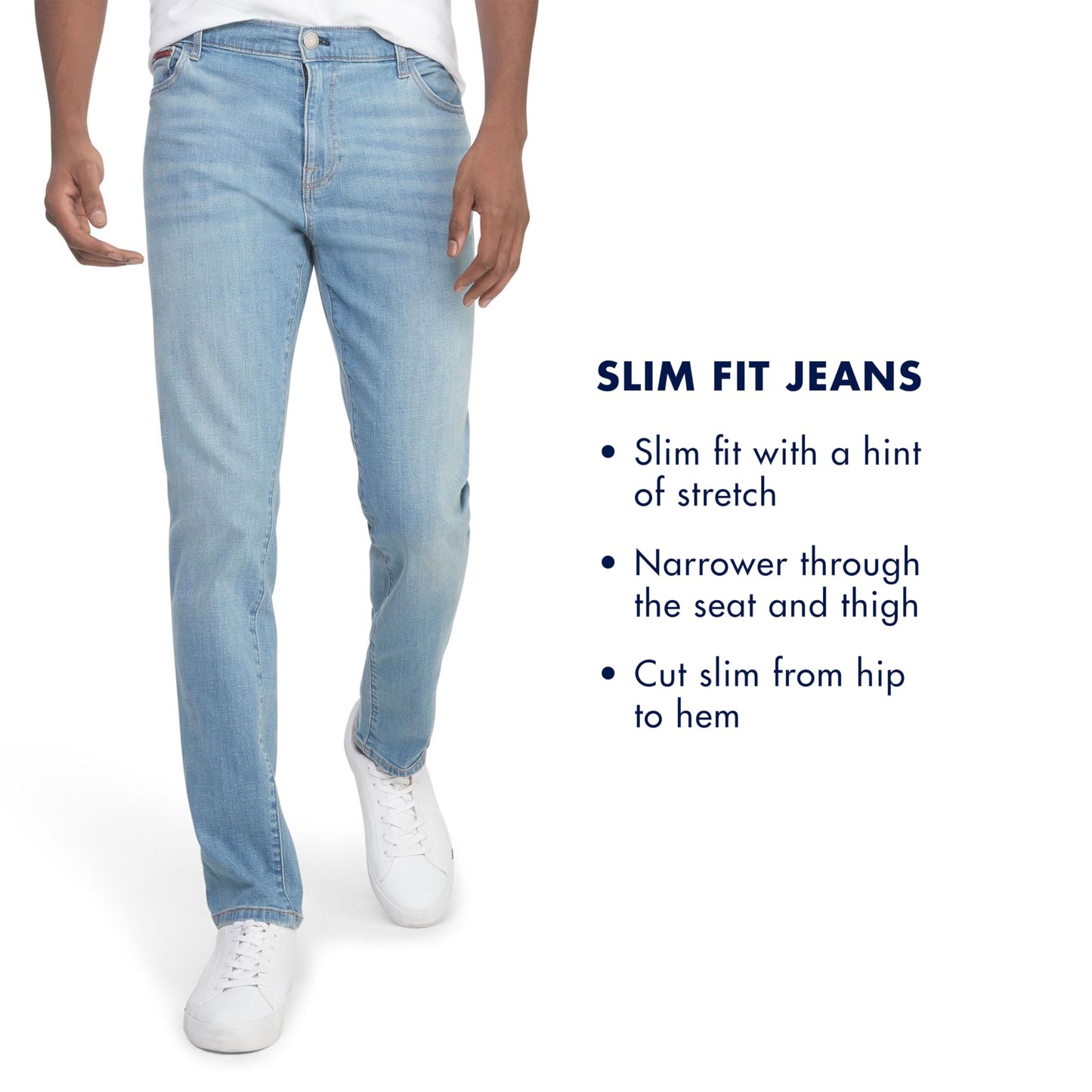 Tommy Hilfiger Men's Slim Fit Jeans Black Wash