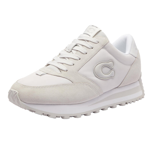 Coach Women's Runner Sneaker, Optic White, 5