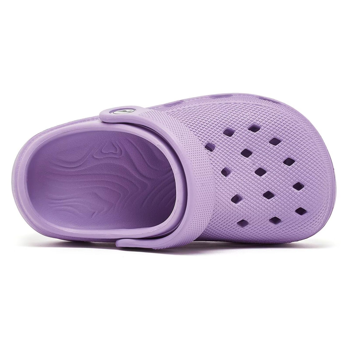 HOBIBEAR Kids Garden Clogs Toddler Sandals for Boys Girls Slipper Beach Water Shoes Slip on (Unisex Toddlers, Light Purple, Size 5 Toddler)