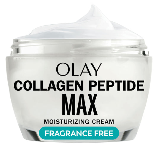 Olay Collagen Peptide Face Moisturizer, Firming Cream for Women, Fragrance-Free, Non-Greasy - Hydrating, Anti-Aging, Anti-Wrinkle, Smoothing of Fine Lines, Tightening Skin Care - Niacinamide, 1.7 Oz
