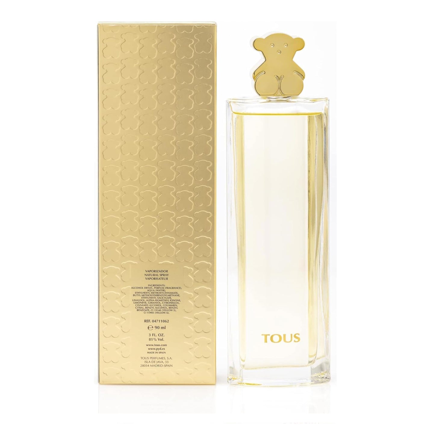 TOUS Gold By TOUS For Women, Eau De Parfum Spray, 3 Fl Oz