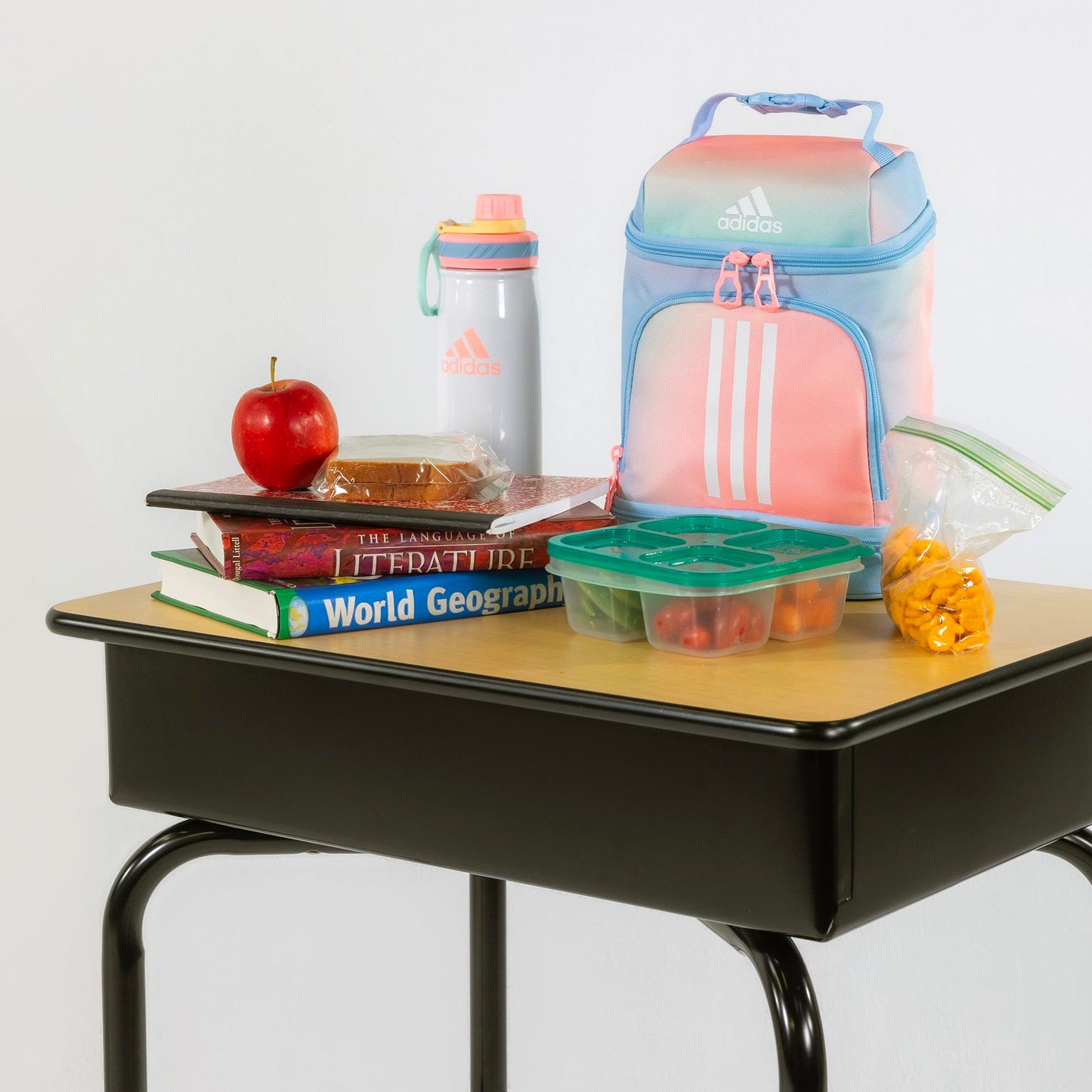 adidas 600 ML (20 oz) Metal Water Bottle, Hot/Cold Double-Walled Insulated 18/8 Stainless Steel