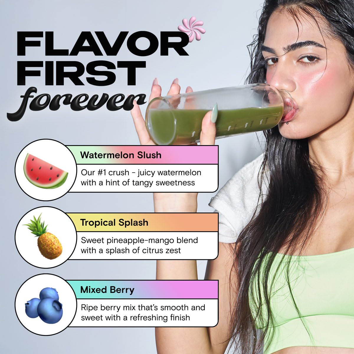 Kiala Nutrition Super Greens, Organic Greens Powder with Spirulina & Chlorella for Digestion, Gut Health, Immunity & Energy, Gluten Free, Vegan, Daily Support for Women, Miami Vice Flavor, 30 Servings