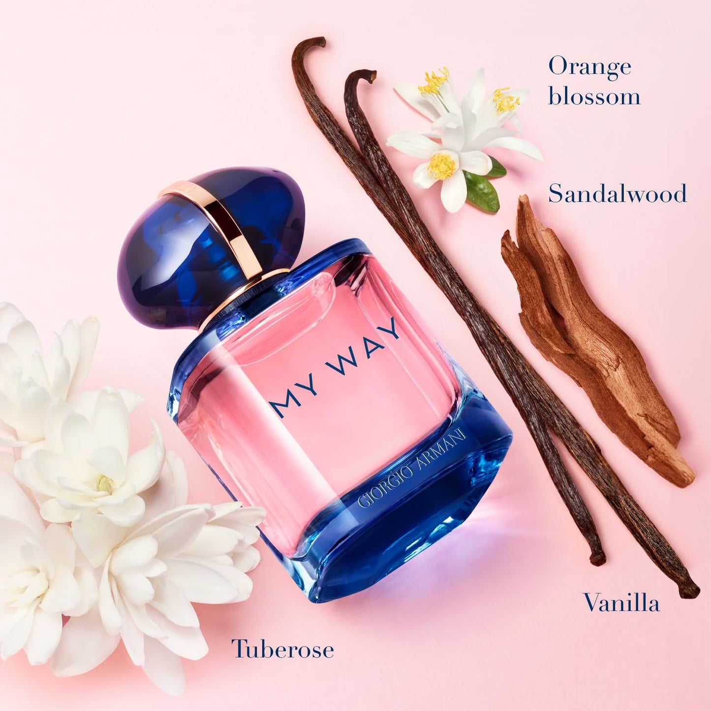 Armani Beauty – My Way Intense – Eau de Parfum – Perfume for Women – Floral Woody & AmberyFragrance – Orange blossom, Tuberose, Sandalwood & Vanilla Notes - 1.0 Fl Oz