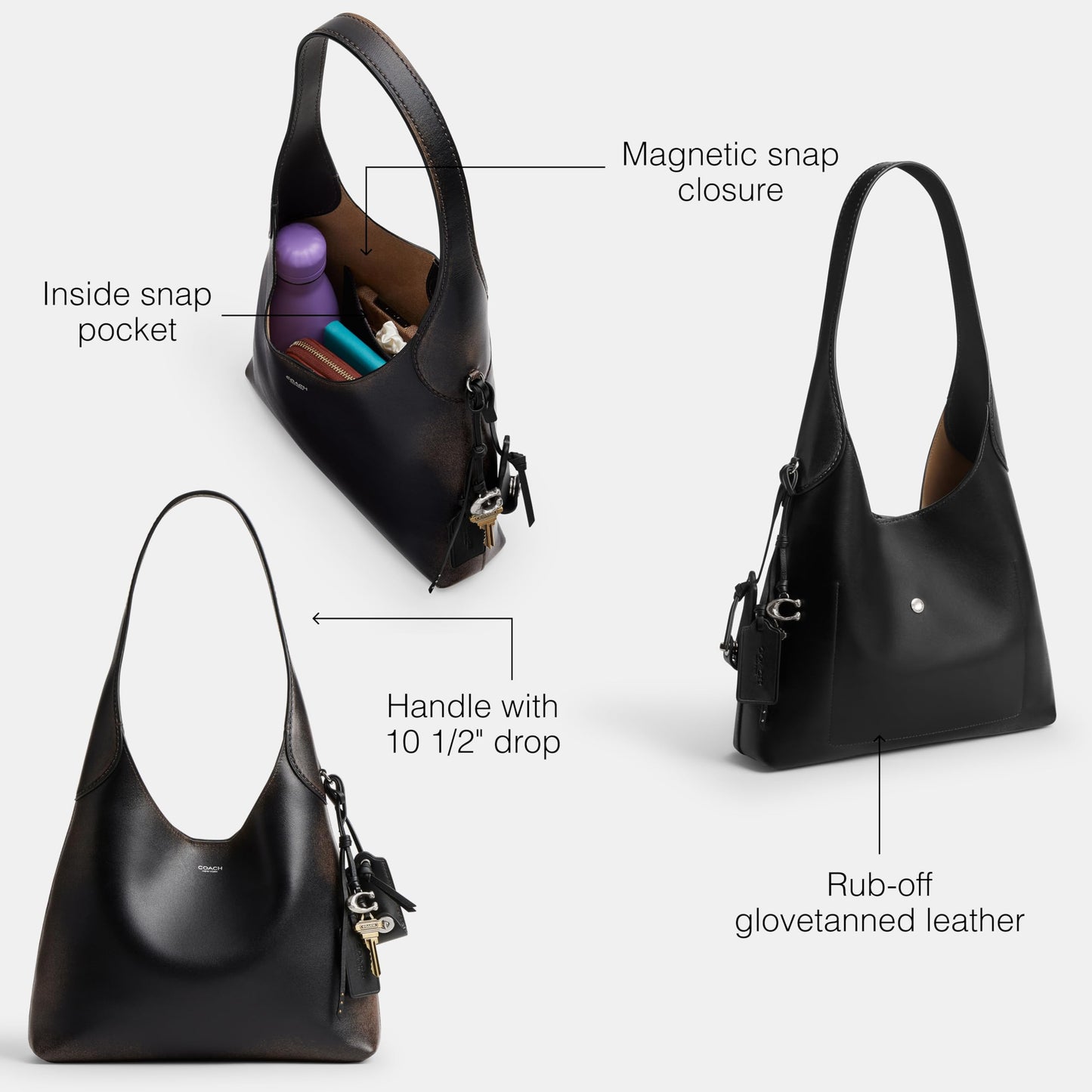 Coach League Messenger Bag in Mixed Signature Canvas, LH/Black Brown