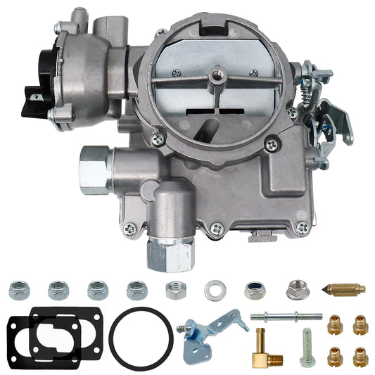 NENKUTEN Marine Carburetor 2 Barrel Carb for Mercruiser 3.0L 2.5L 4 CYL Engines with Electric Choke Jets Long Linkage and Gaskets nut, Replace 3310-864940A01, Base Bolt Pattern is 3 3/4 X 2 inches