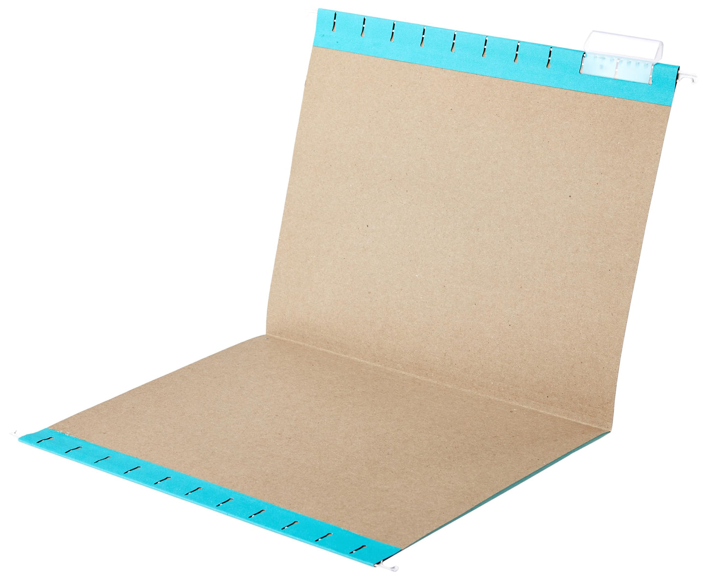 Amazon Basics Hanging File Folders, Letter Size, Aqua, 25-Pack