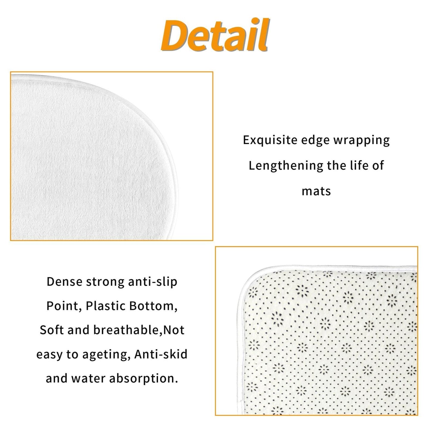 Beautiful Island In The Sea Bathroom Rug Set - 3 Piece Non Slip Shower Mats With U-Shaped Contour Toilet Mat, Absorbent Microfiber Bath Mats Washable Bathroom Floor Mats For Tub Shower Room Decor