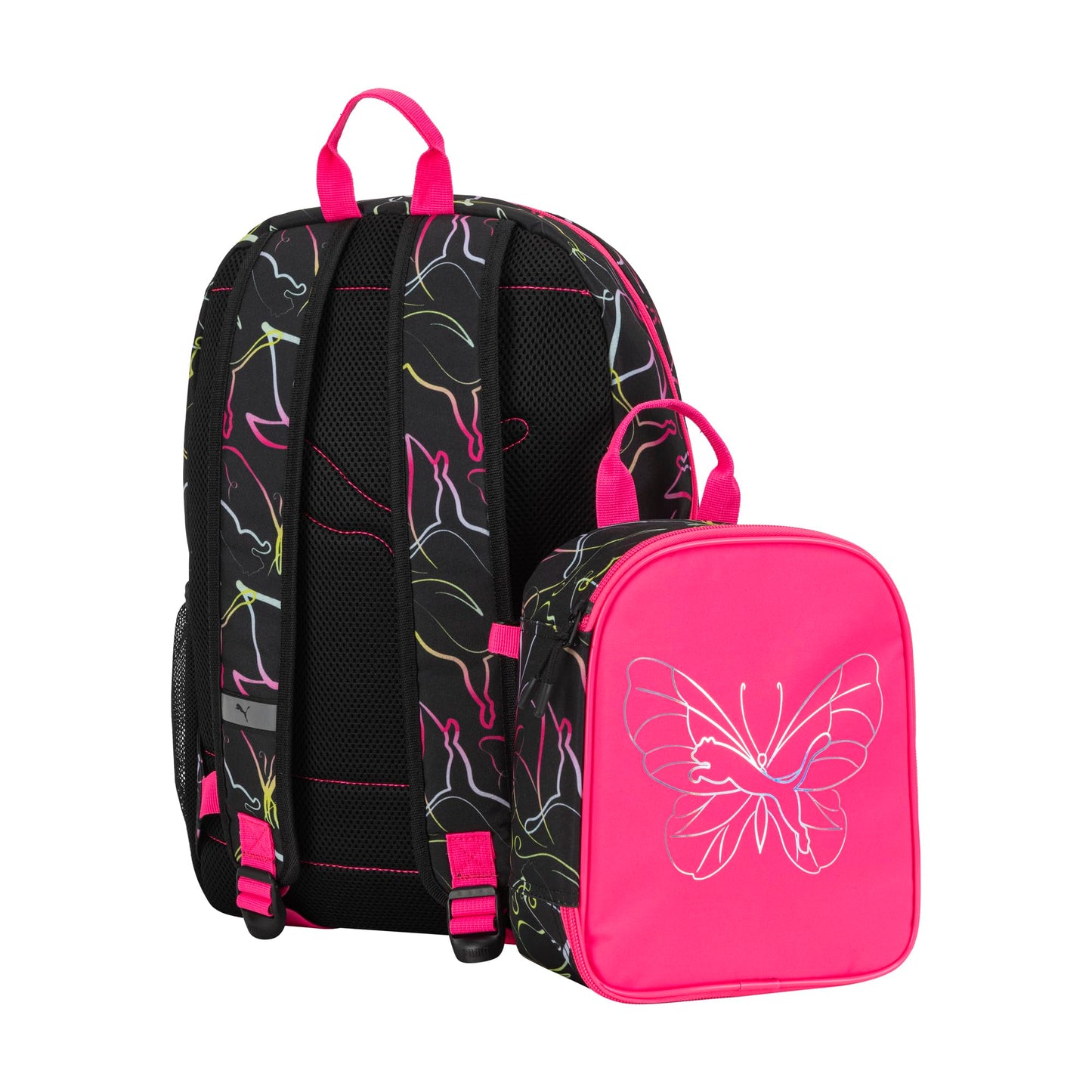 PUMA Unisex Kid's Colony Lunch Kit & Backpack Combo, Knockout Pink, Medium