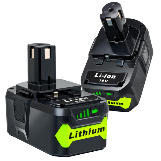 LUMMINA 2Pack 8.0Ah Battery Replacement for Ryobi 18V Lithium Battery Compatible with Ryobi 18 Volt ONE+ Plus P107 P108 P102 P103 P104 P105 P109 P122 Cordless Tools