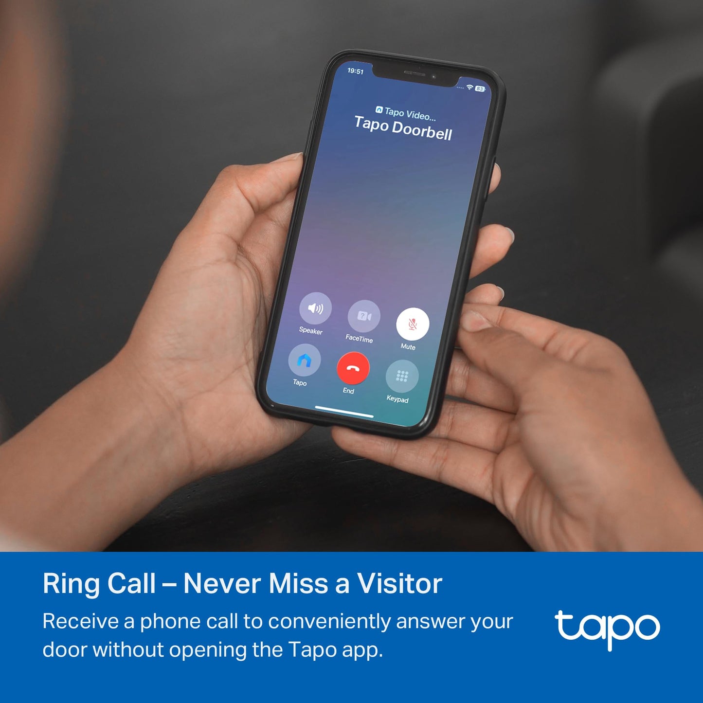 Tapo by TP-Link Smart Video Doorbell Camera with Chime, Battery or Wired, 2K QHD Color Night Vison, No Monthly Fee, 180° Ultra-Wide Head-to-Toe View, Ring Call, Free AI Detection, Local Storage (D225)