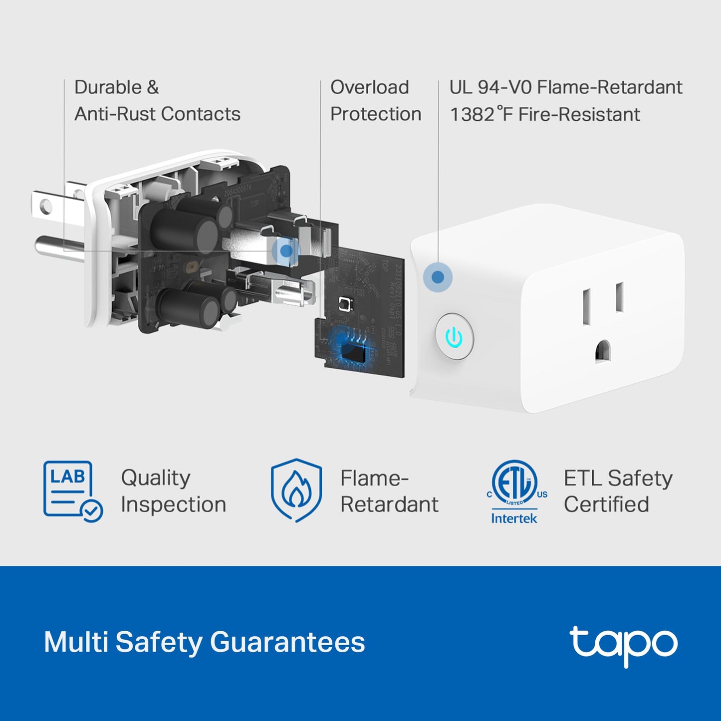 TP-Link 𝗧𝗮𝗽𝗼 Smart Plug Wi-Fi Mini, Energy Monitoring, Compatible with Alexa & Google Home & Samsung SmartThings, Timer, 15A/1800W Max, ETL Certified, 2.4G Wi-Fi Only, Tapo P115(2-Pack)