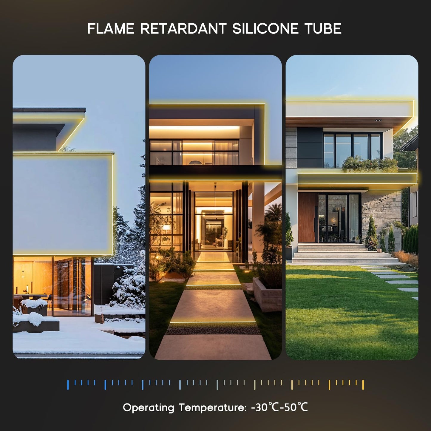 VOEWT LED Strip Lights Pink,9.8ft 110-120V Neon Rope Lights,Flexible Silicone Outdoor Waterproof Neon Strip Lights for Bedroom,Mirror,Kitchen Cabinet, Living Room,Halloween Decor