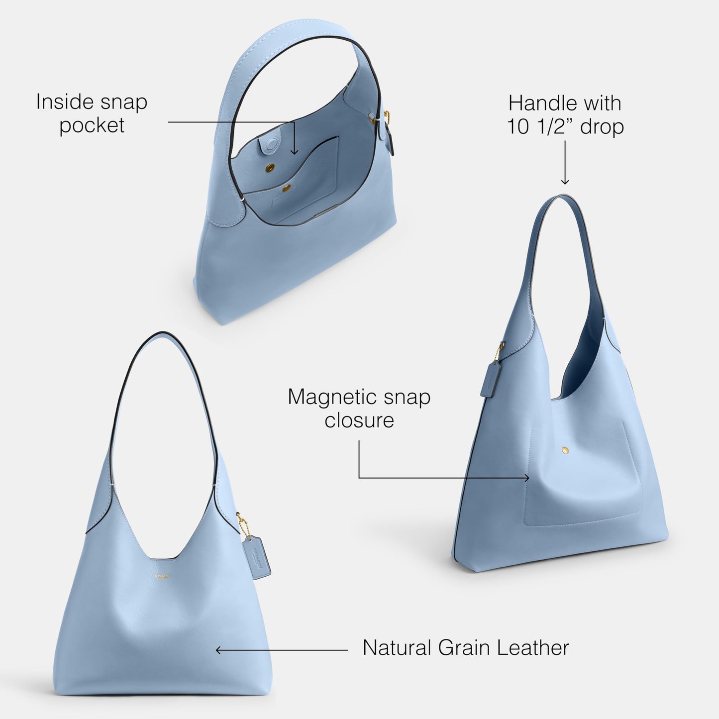 Coach Brooklyn Shoulder Bag 28, B4/Bluebell