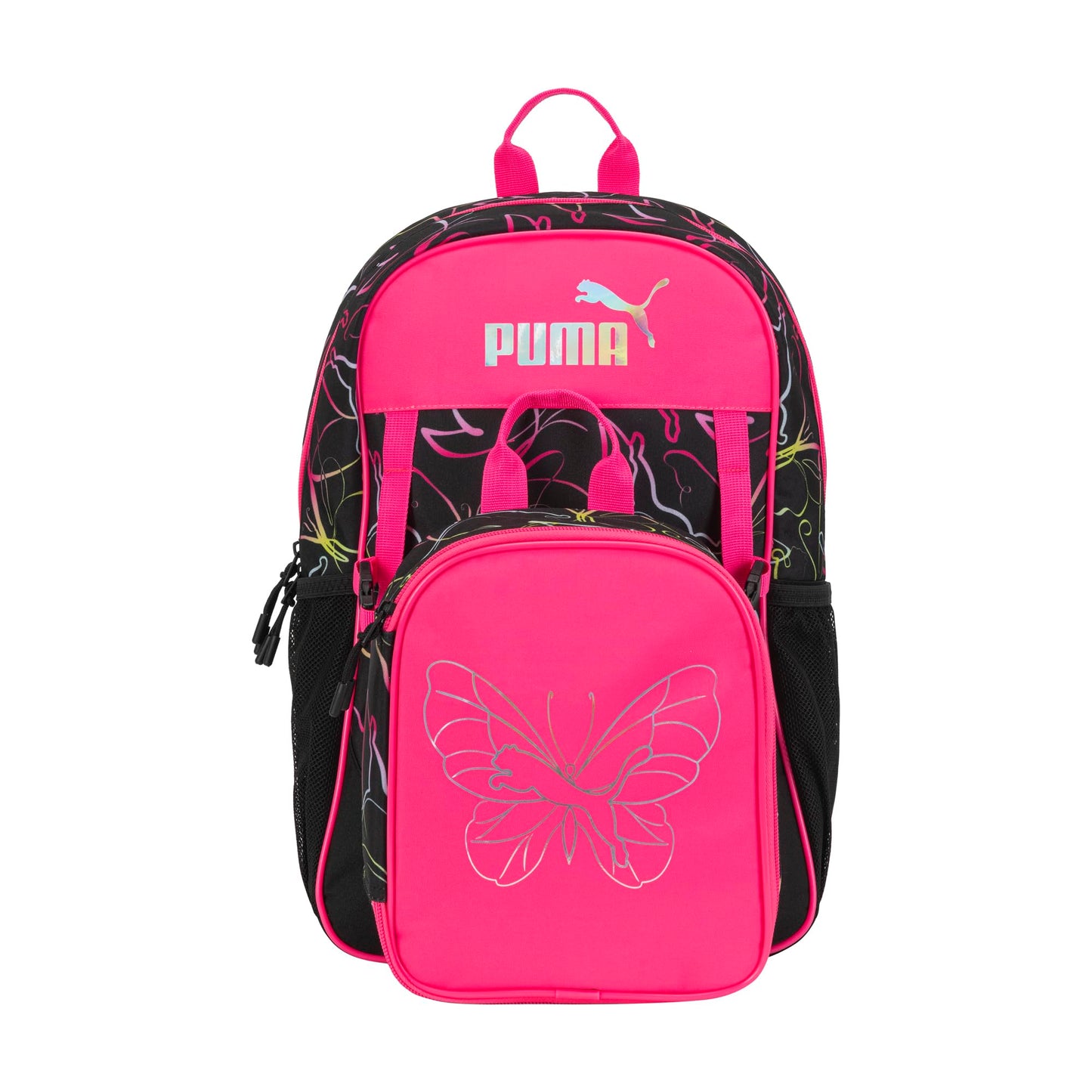 PUMA Unisex Kid's Colony Lunch Kit & Backpack Combo, Knockout Pink, Medium