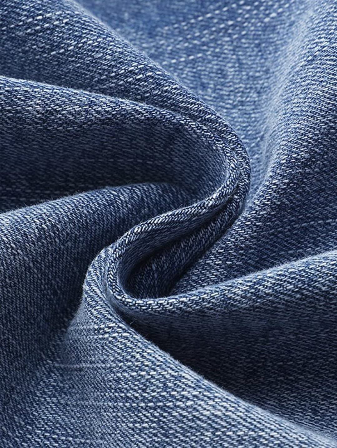 Flamingals Women's Button Fly Denim Shorts for Women Mid Waist Casual Bermuda Jeans Shorts Navy Blue M