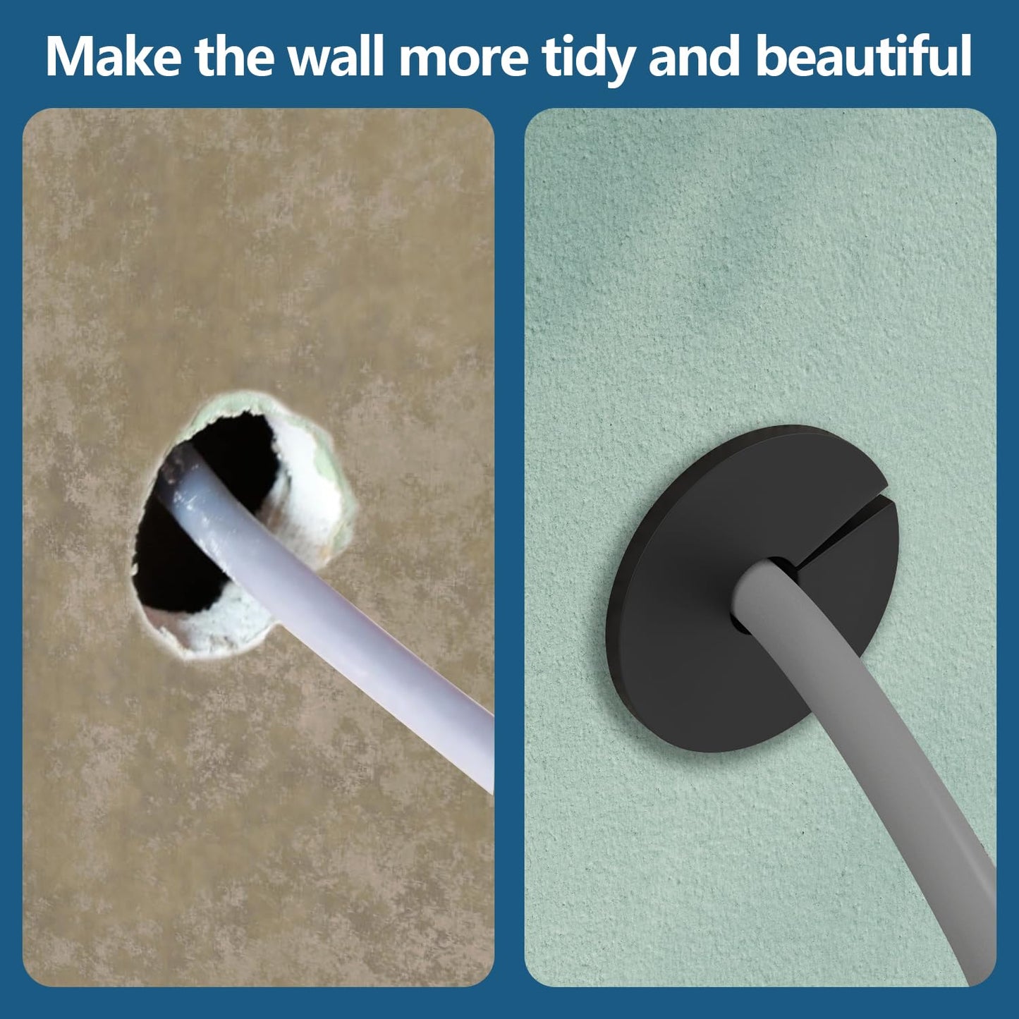 4PCS 3/4 inch starlink Wall Cable Pass Through Bushing Grommets Accessories for Cables,Star Link Cable Routing kit for starlink mounting kit,Silicone Wall Bushing for starlink dishy ethernet Cables