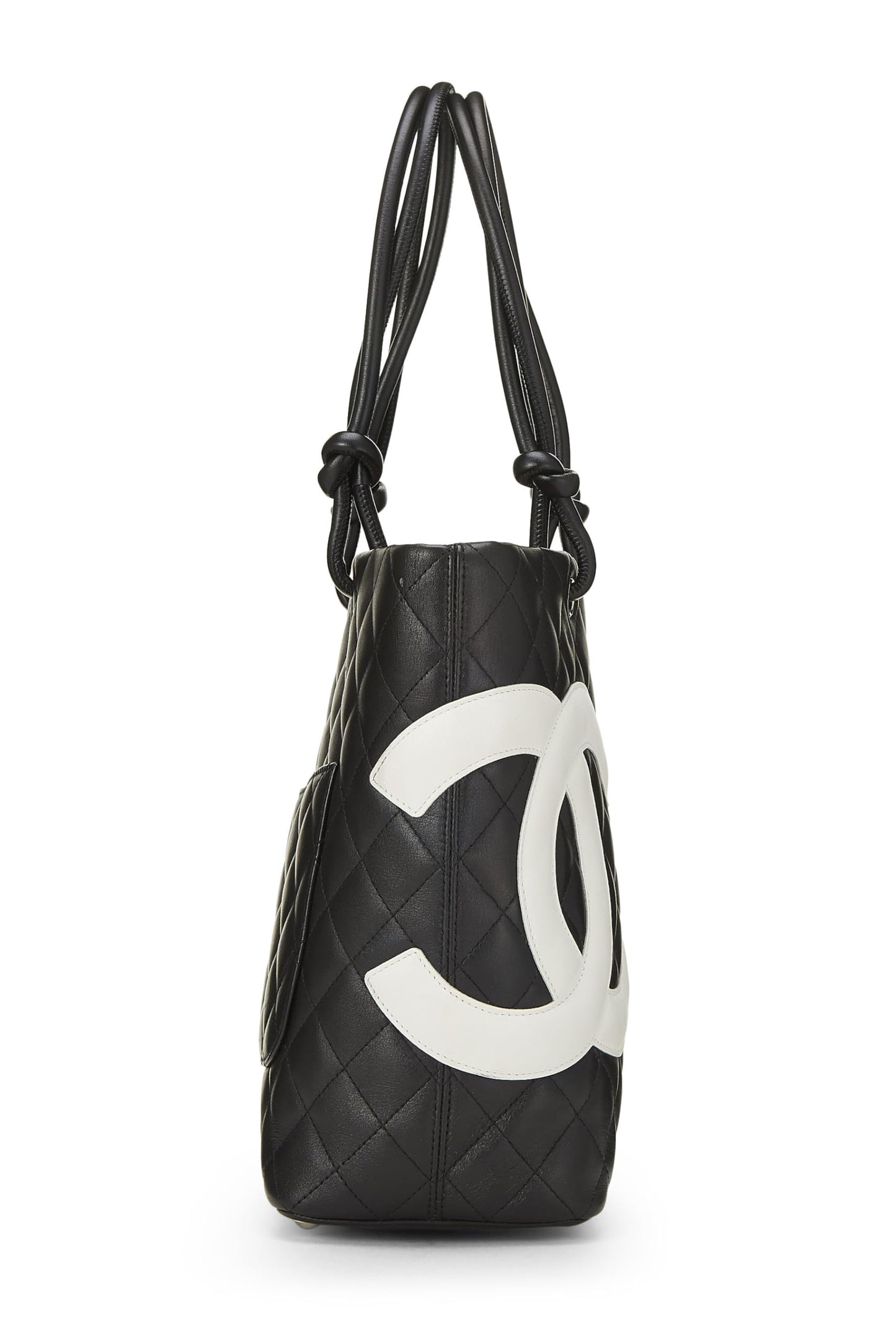 Chanel, Pre-Loved Black Quilted Calfskin Cambon Tote Mini, Black