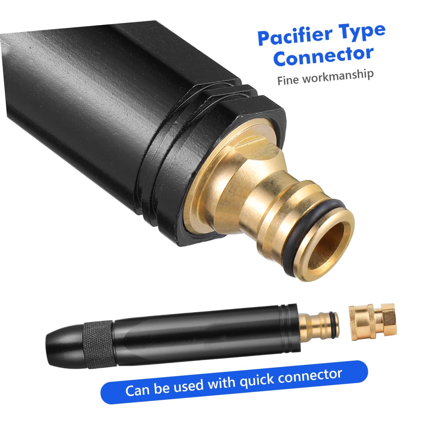 TOBBOMEY Adjustable Hose Nozzle for Car Wash and Garden Watering Durable Spray Modes for Efficient Cleaning and Plant Care