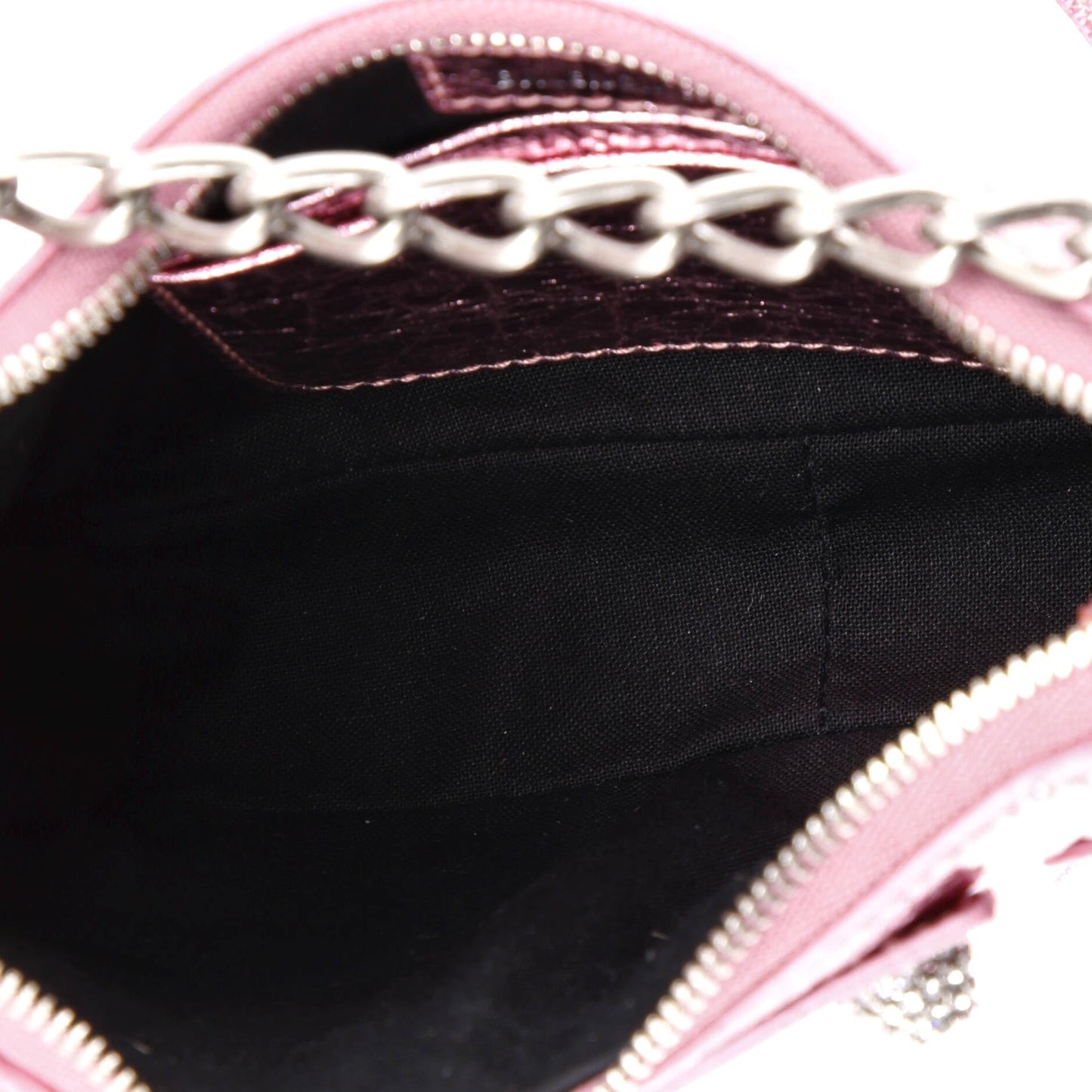 Balenciaga, Pre-Loved Le Cagole Giant Studs Shoulder Bag Leather with Crystals Mini, Metallic