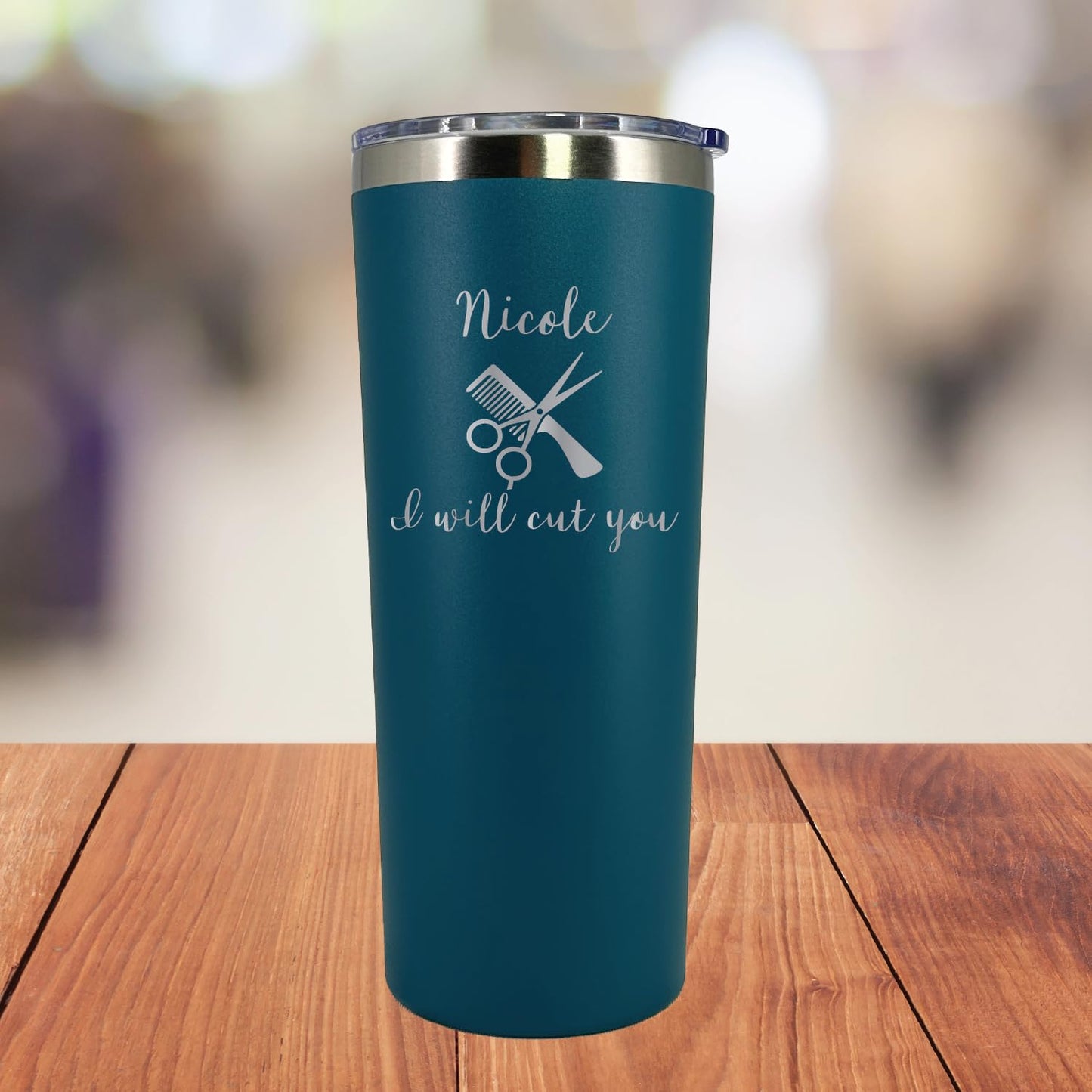 Personalized Hairdresser Laser Engraved 22 oz Tumbler with Straw, Hairdresser, Barber, Beauty Salon, Gift, Hair Salon, Hair Stylists Coffee Travel Mug, Barber Appreciation