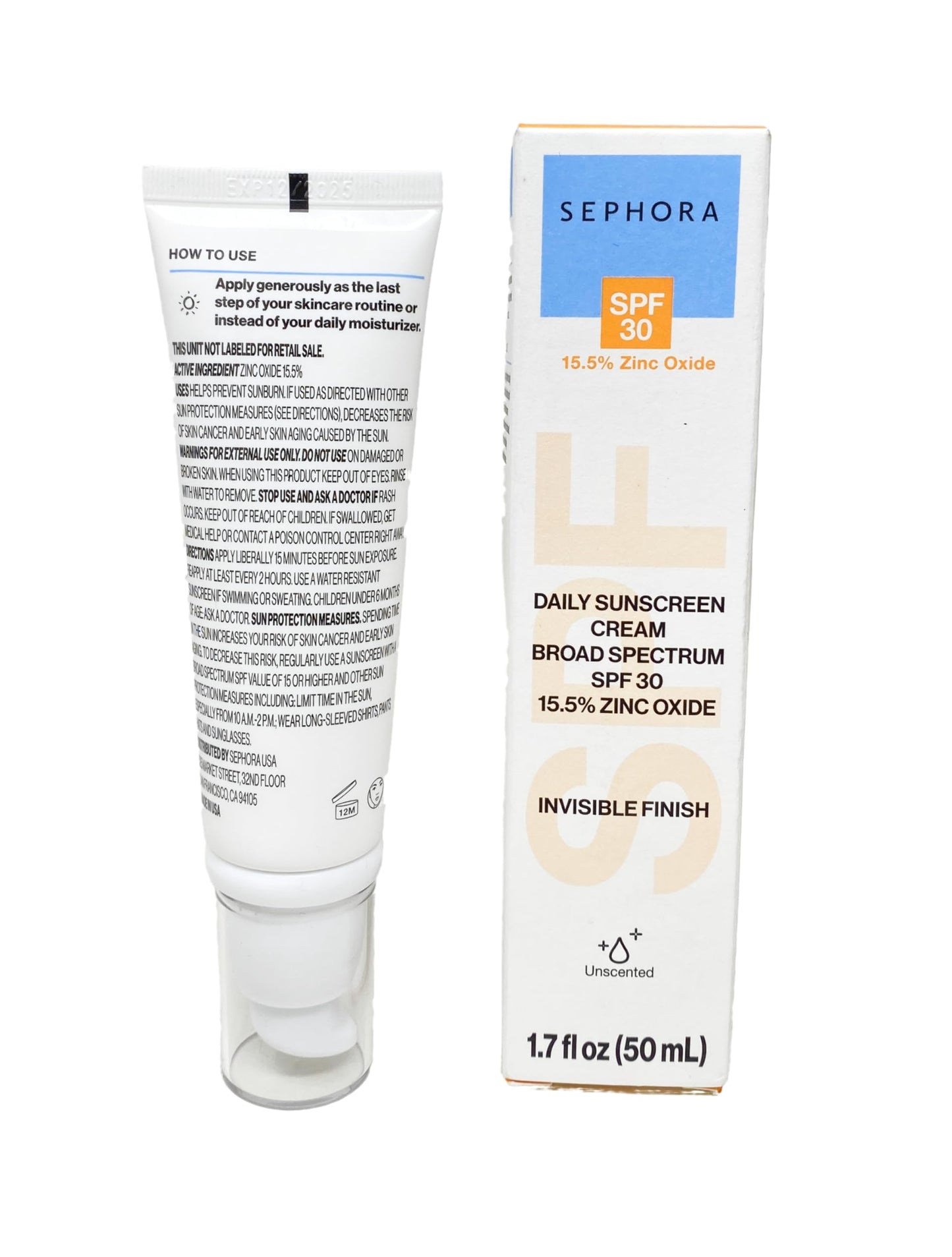 SEPHORA COLLECTION Daily Sunscreen Cream SPF 30 (1.7 Fl Oz / 5 ml)