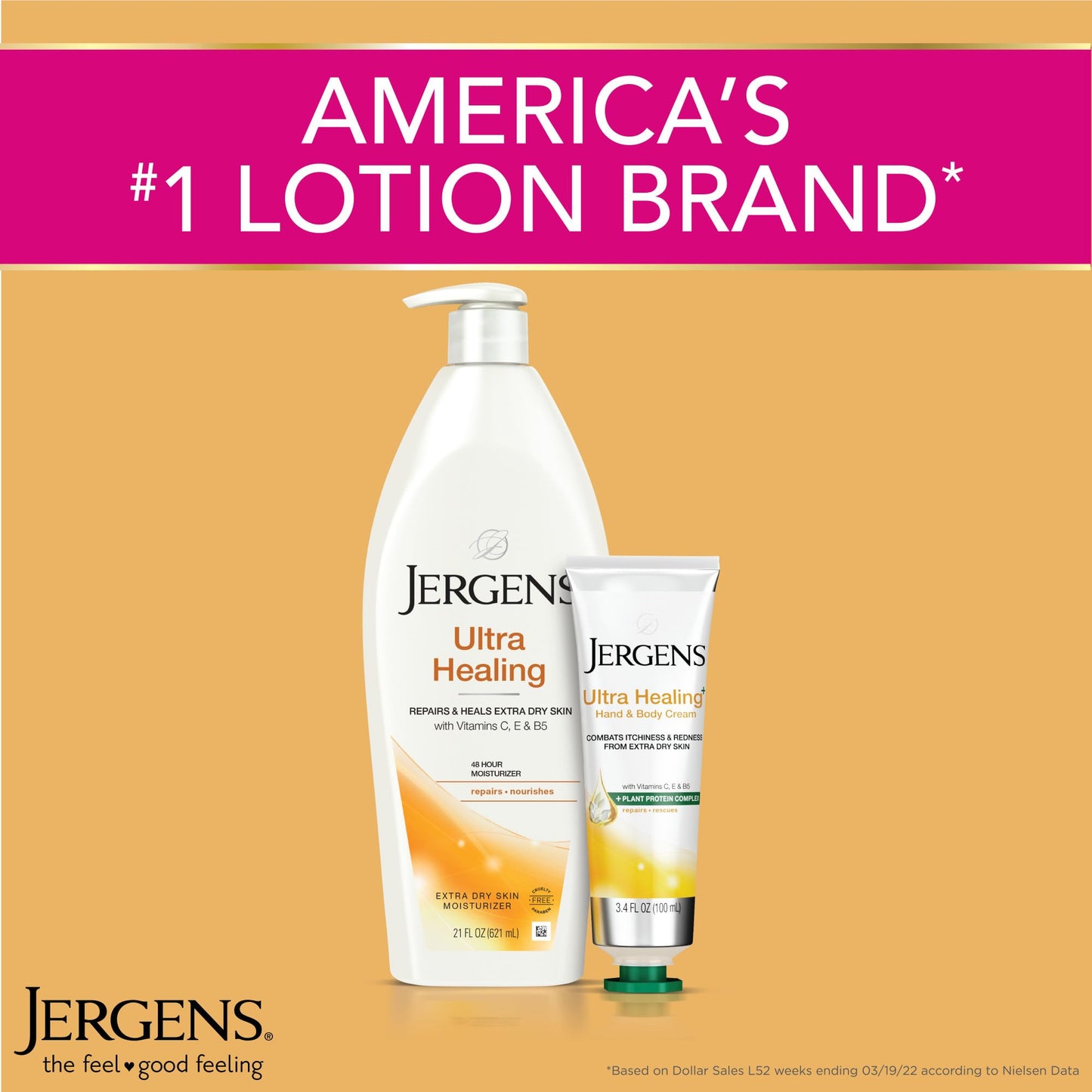 Jergens Ultra Healing Dry Skin Moisturizer, Travel Size Body and Hand Lotion, 1 Oz (Pack of 24)