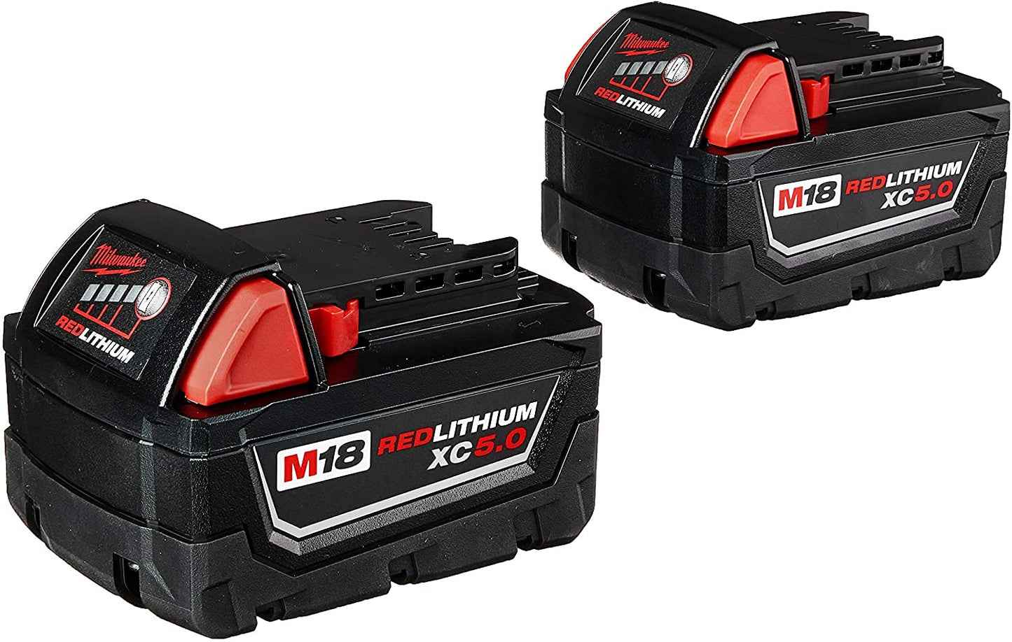 Milwaukee 48-11-1852 M18 REDLITHIUM XC 5 Ah Lithium-Ion Extended Capacity Battery (2-Pack)
