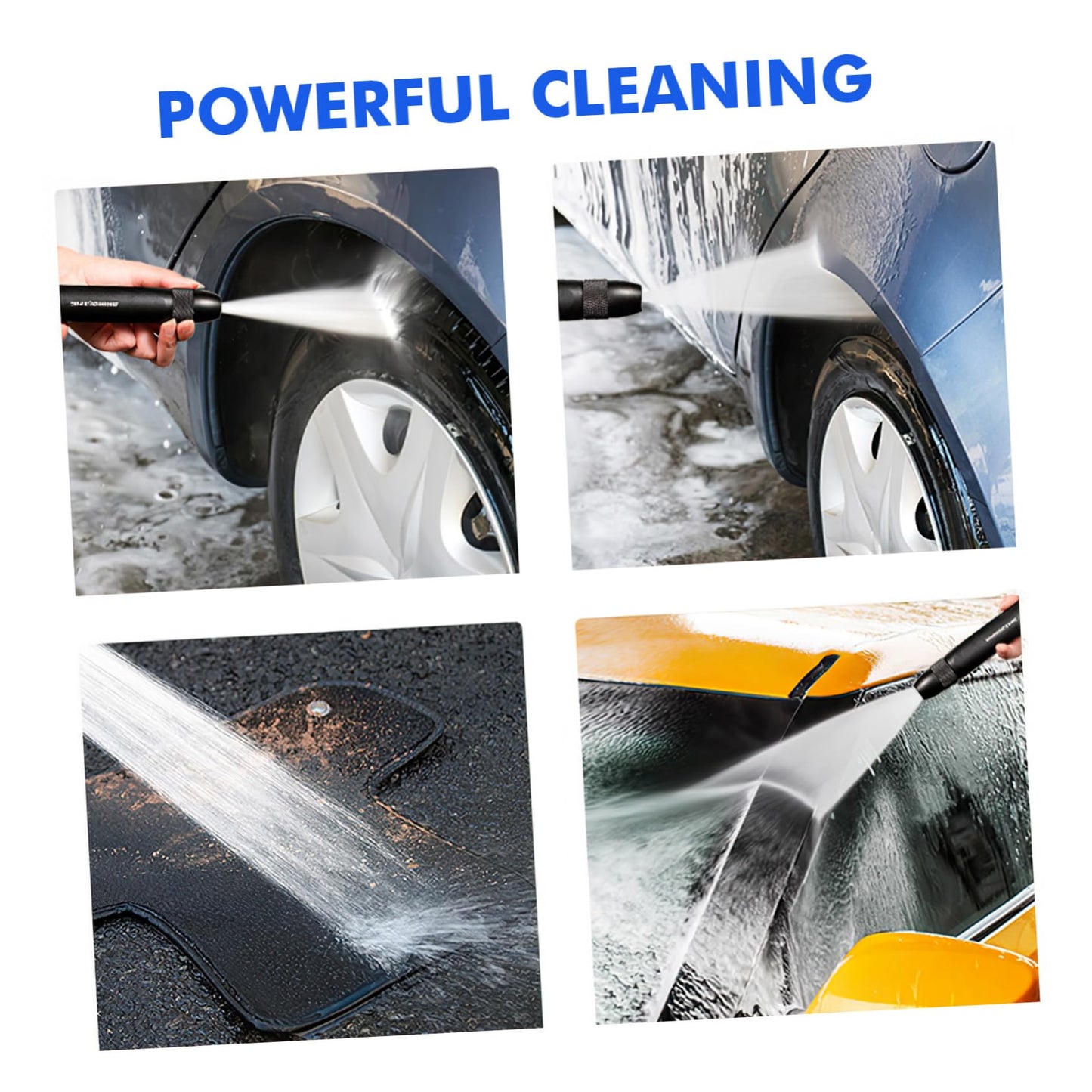 TOBBOMEY Adjustable Hose Nozzle for Car Wash and Garden Watering Durable Spray Modes for Efficient Cleaning and Plant Care