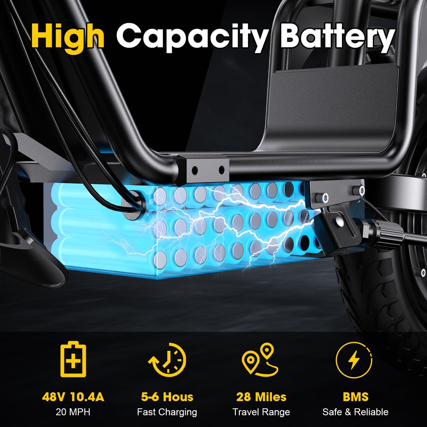 INSDRGN Adults Electric Scooter with Seat, 48V 10.4AH Foldable Electric Scooter,14" Tires,750W Motor,20MPH, 28-Mile Long Range and Dual Disc Brakes,330lbs Max Load