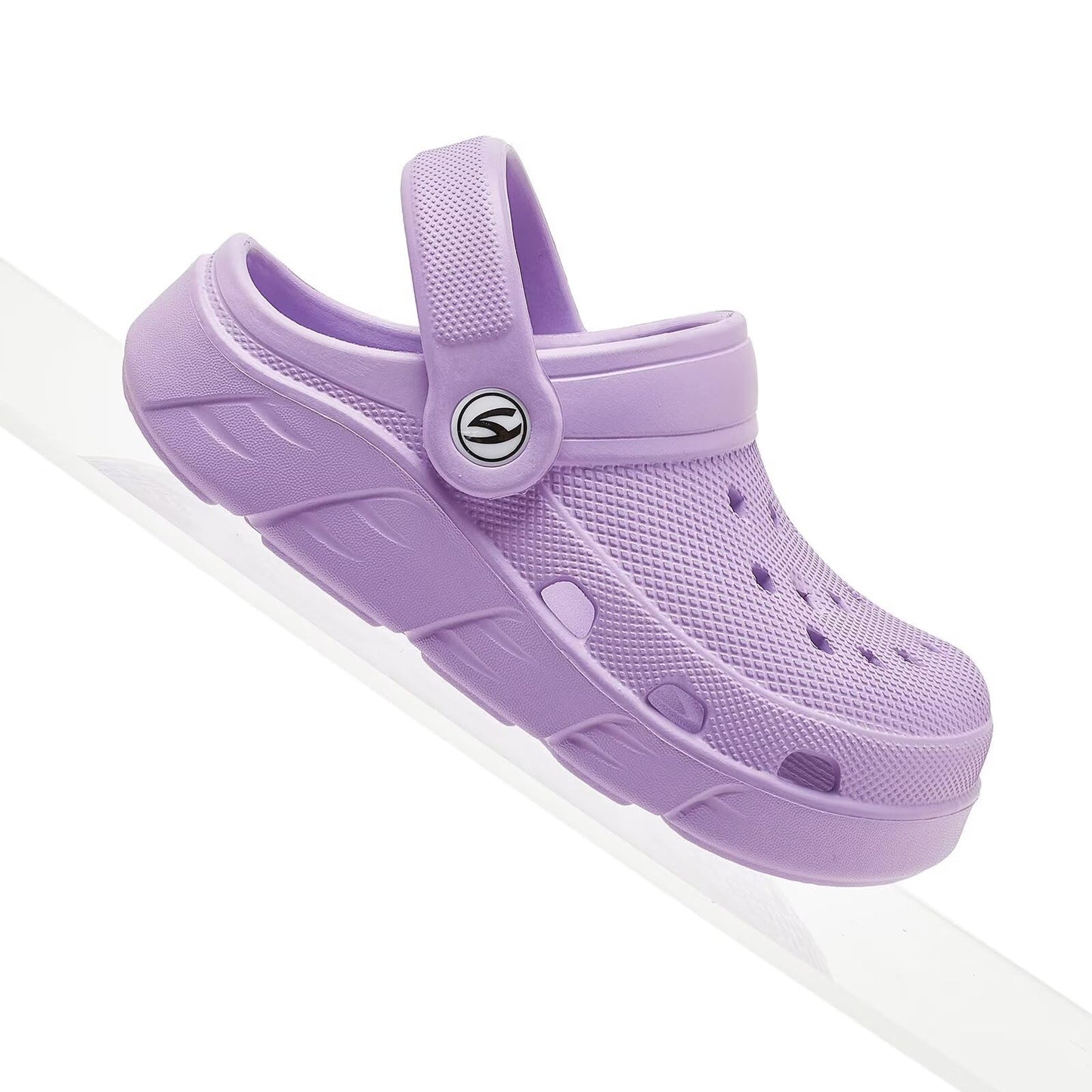 HOBIBEAR Kids Garden Clogs Toddler Sandals for Boys Girls Slipper Beach Water Shoes Slip on (Unisex Toddlers, Light Purple, Size 5 Toddler)