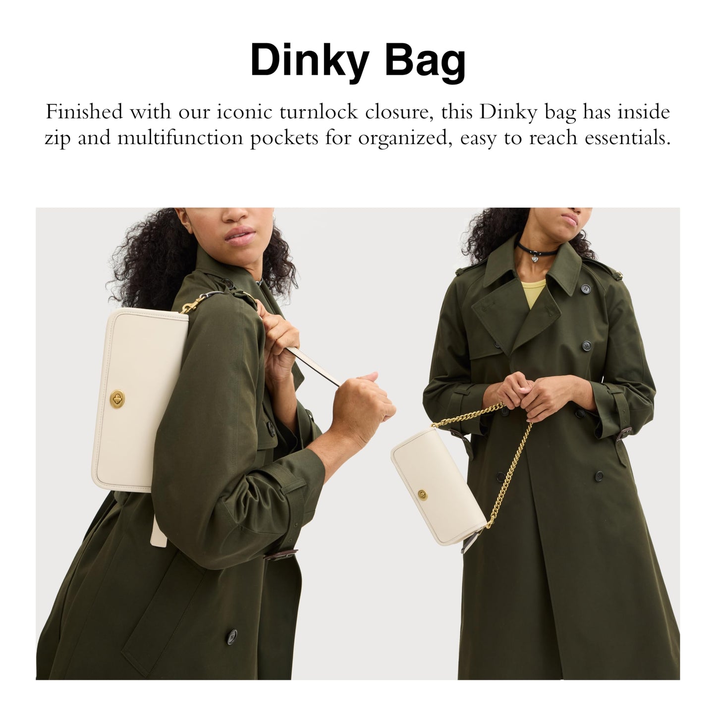 COACH Dinky Bag, B4/Chalk