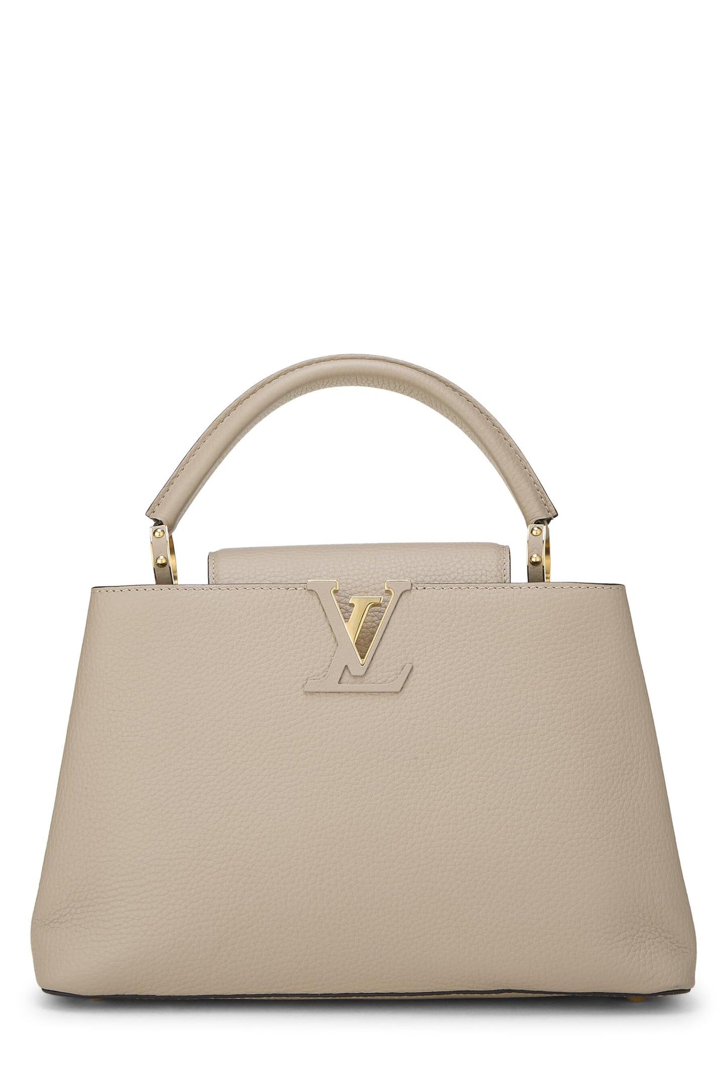 Louis Vuitton, Pre-Loved Grey Taurillon Capucines PM, Grey