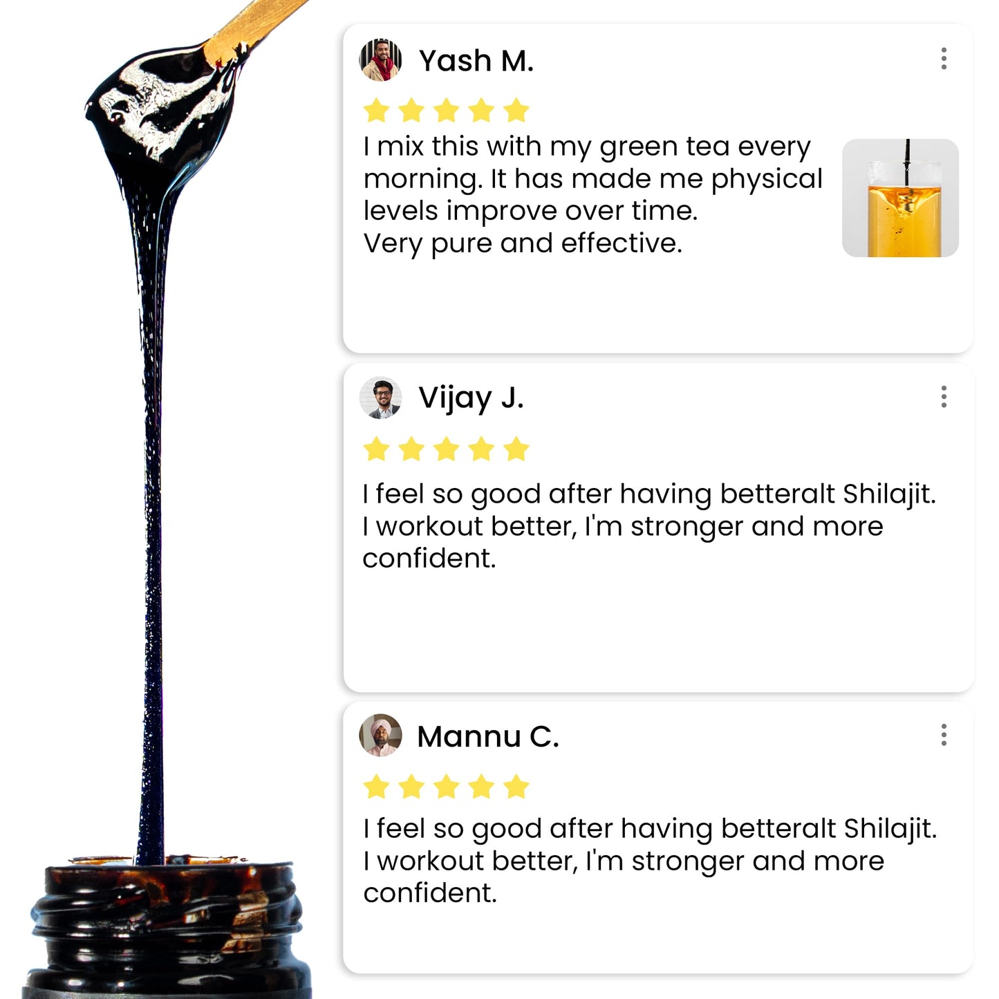 Better Alt Pure Himalayan Shilajit Resin | High Potency for Men & Women | 75 Servings for Stamina and Muscle Building, 85+ Trace Minerals, 75% Fulvic Acid, with Lab Test Report, 400mg