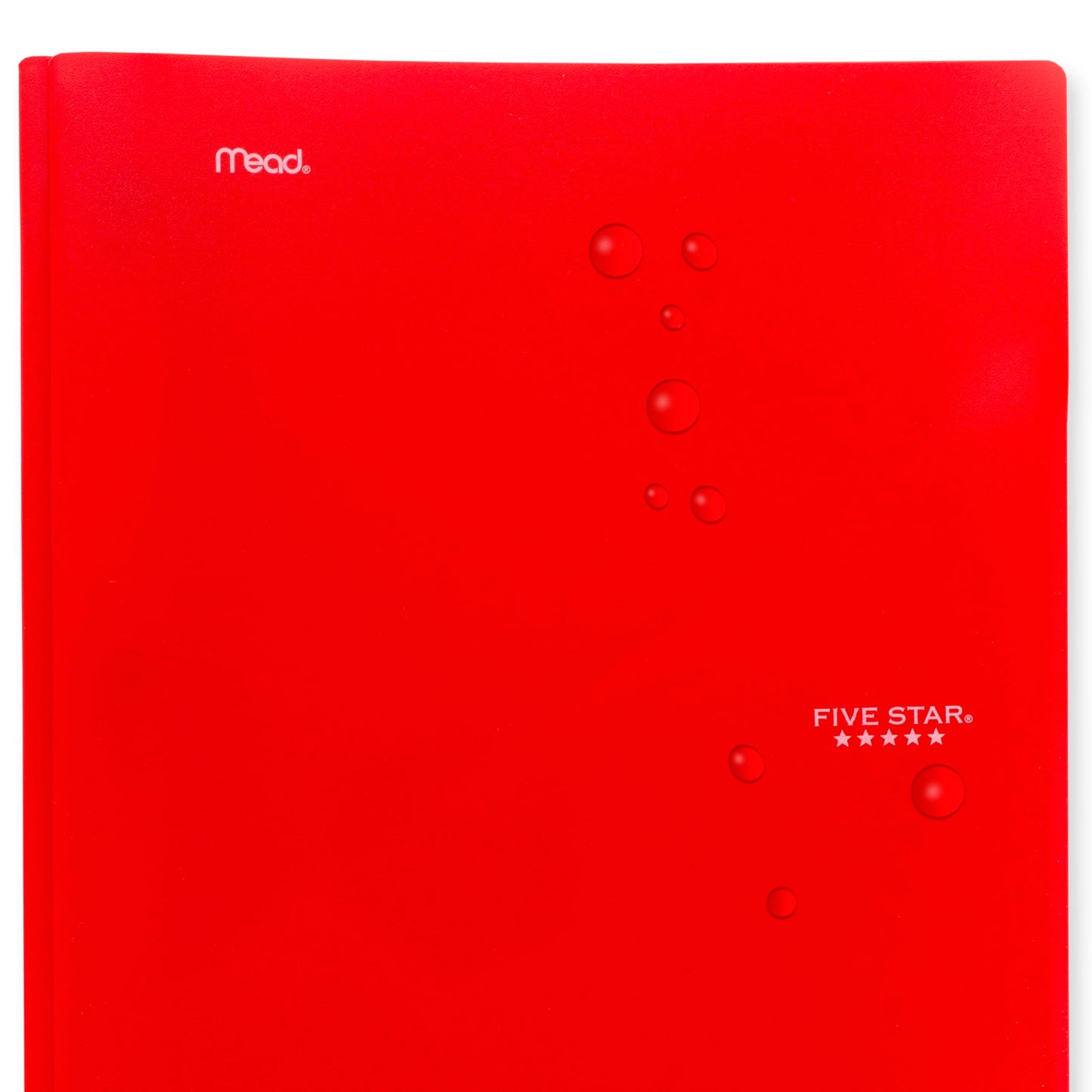 Five Star 2-Pocket Folder, 4 Pack, Plastic Folder with Prong Fasteners, Holds 8-1/2" x 11" Paper, Black, Fire Red, Forest Green, Pacific Blue (38140)