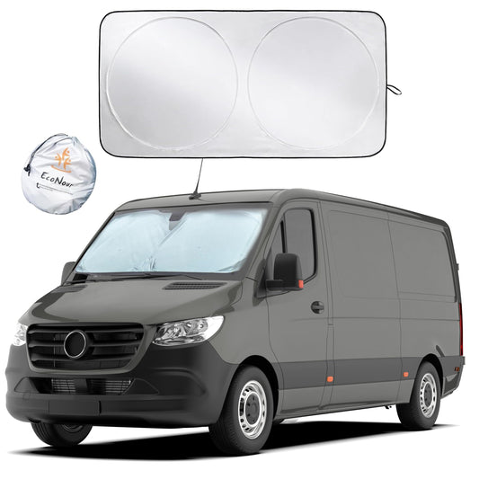 EcoNour Foldable Sunshade for Car Windshield | Dashboard Shield for Your Vehicle | Auto Window Shades for UV Rays and Sun Screen Protection | XXXX-Large (75 inches x 37 inches)