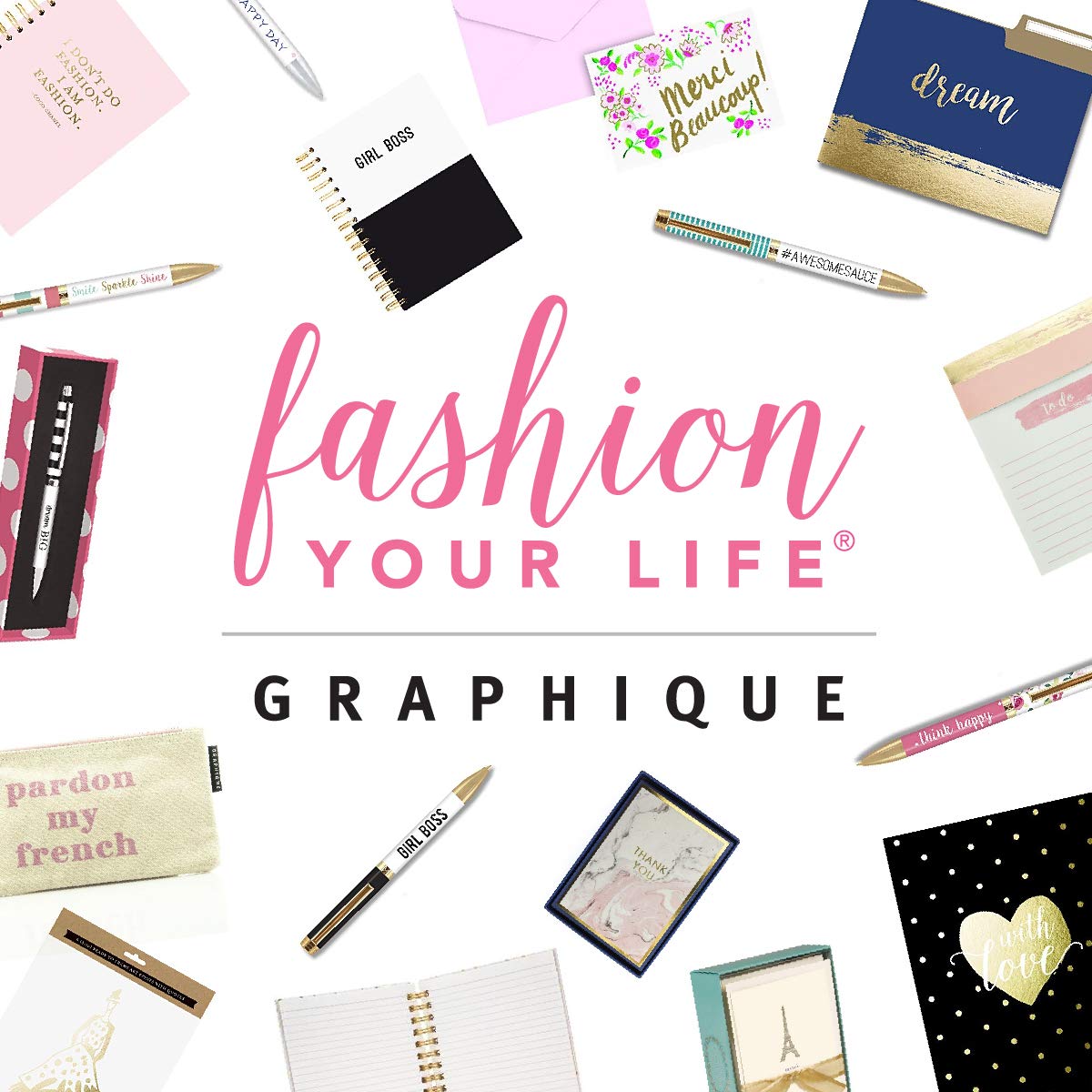 Graphique Hustle File Folder Set – File Set Includes 9 Folders and 3 Unique Sassy Designs, Printed on Durable Triple-Scored Coated Cardstock, 11.75" x 9.5"