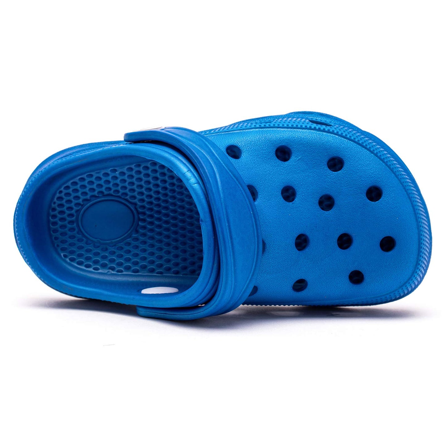 HOBIBEAR Boys and Girls Classic Graphic Toddler Garden Clogs Slip on Water Shoes (Blue-Size 7 Toddler)