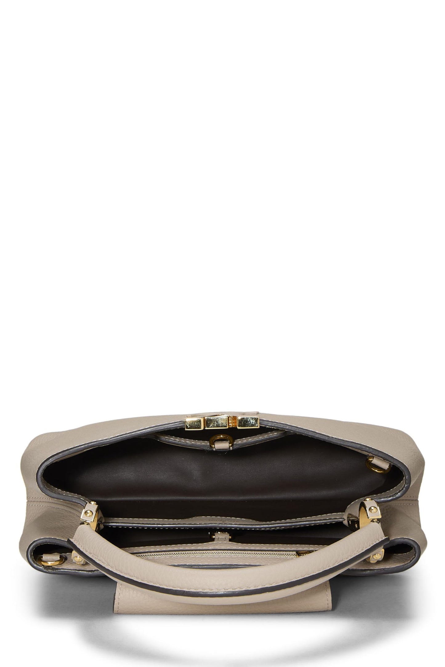 Louis Vuitton, Pre-Loved Grey Taurillon Capucines PM, Grey