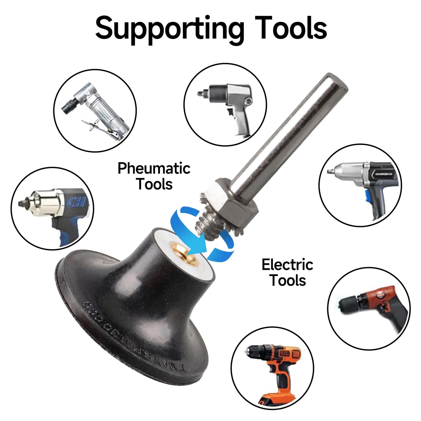 Shineboc Diamond Sanding Discs Set 2 Inch Quick Change Disc Surface Conditioning Disc with 1/4 Inch Holder for Die Grinder Surface Prep Strip Grind Polish Burr Finish Rust Paint Removal 31Pcs-Orange