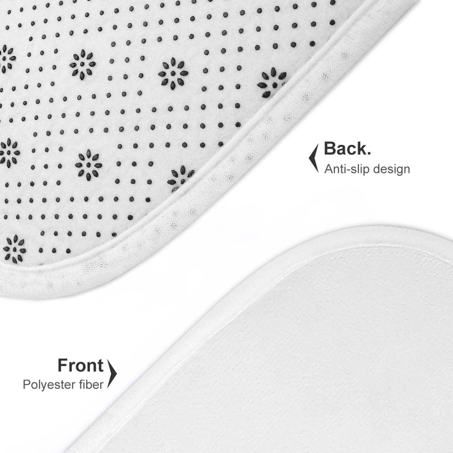 QMKVBSN 19.7"x31.5" Bathroom Rugs Sets 2 Piece Pomeranians Pattern Bath Mat for Bathroom Super Absorbent Shower Rug Non-Slip Floor Mat Quick Drying Bath Rug for Bedroom Kitchen Sink Bathtub Edge