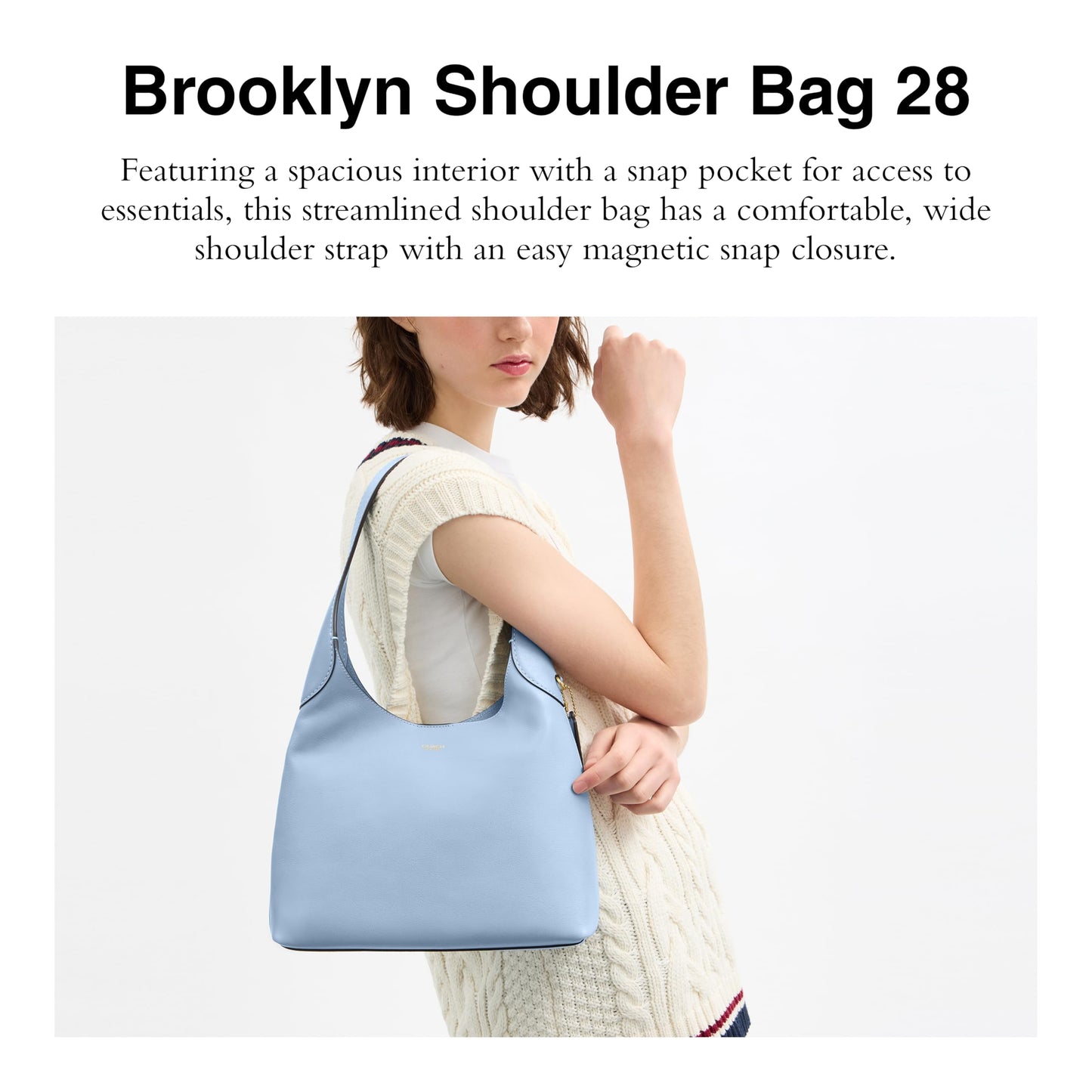 Coach Brooklyn Shoulder Bag 28, B4/Bluebell