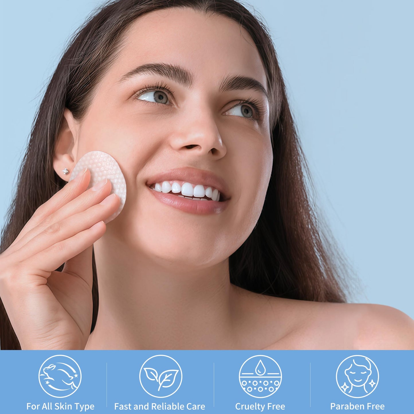 Persbeay Glycolic Acid Pads, Exfoliating Toner Pads for Facial Radiance, Dual Action Gentle Face Pad for Deep Cleaning Effect |Peels & Daily Skin Renewal |Salicylic Acid & Vitamins B3 |70 Count