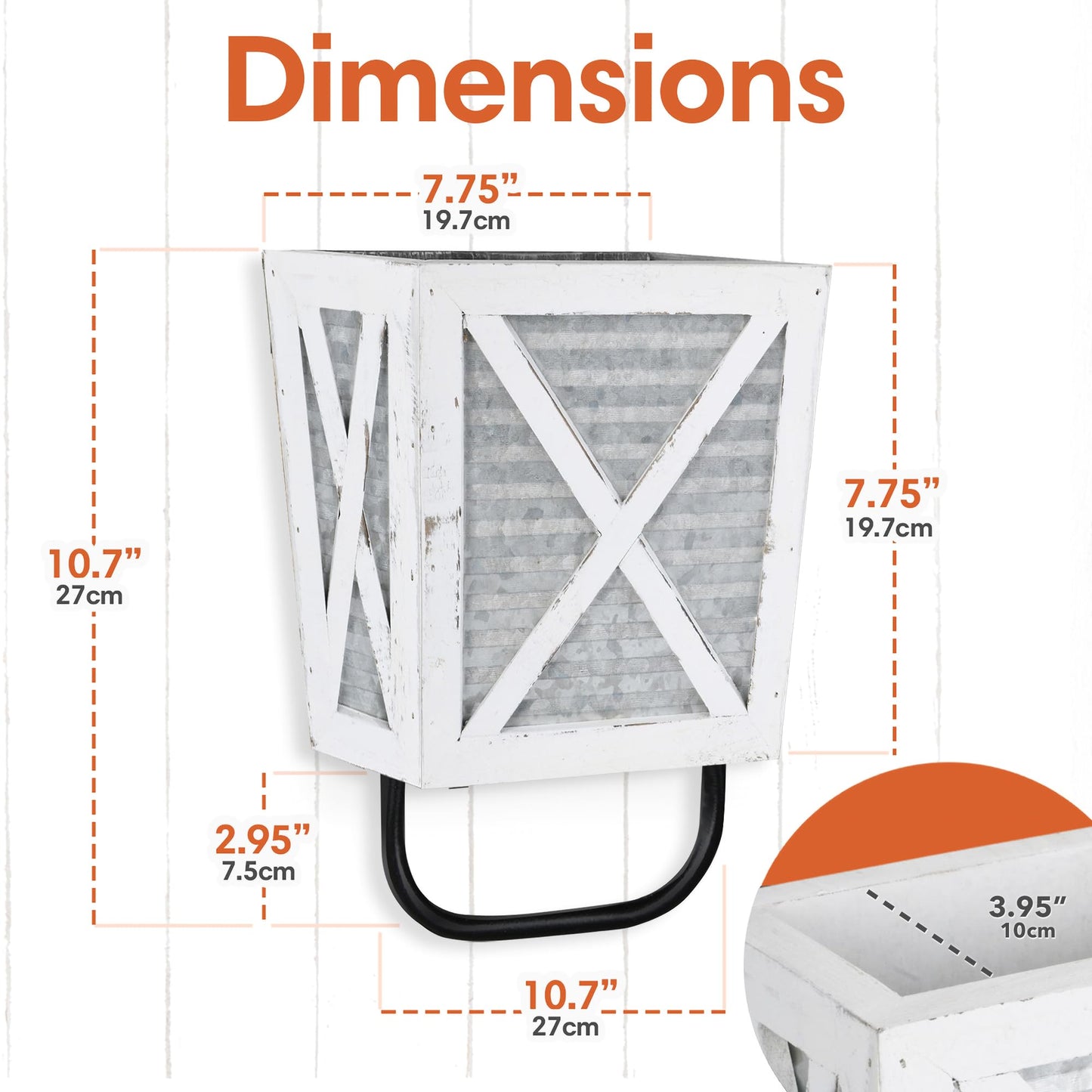 Autumn Alley Farmhouse Decor Rustic Hand Towel Holder - Farmhouse Towel For Bathroom Wall, For Kitchen Wall With Wooden Storage Add Charm to Your Rustic Bathroom Hand Towel Rack and Shelf Decor, White