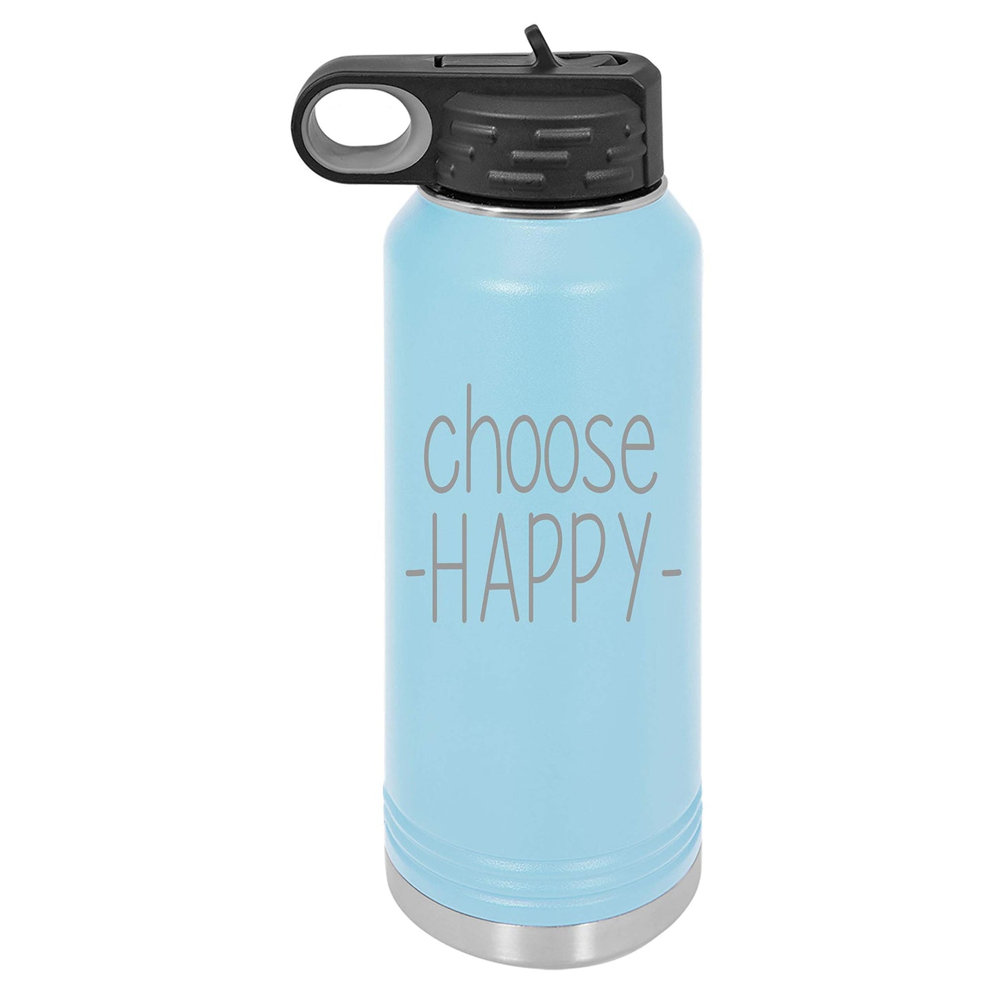 Personalized Water Bottle by Madi Kay Designs - Custom Laser Engraved, Insulated 18/8 Stainless Steel, Double-Walled, Copper Vacuum Insulated, Choose from 12 Fonts - 32 oz or 40 oz