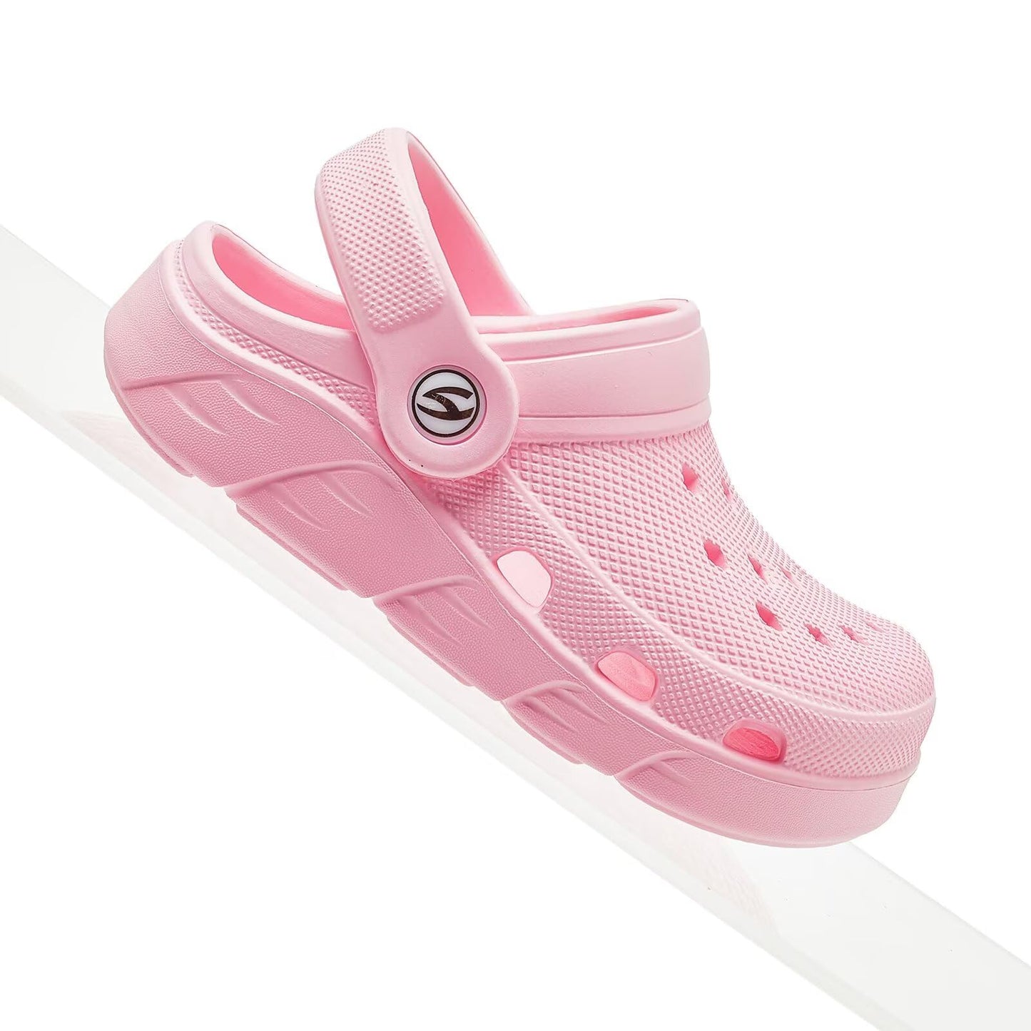 HOBIBEAR Kids Garden Clogs Toddler Sandals for Boys Girls Slipper Beach Water Shoes Slip on (Toddler/Little/Big Kids)(5, Pink)